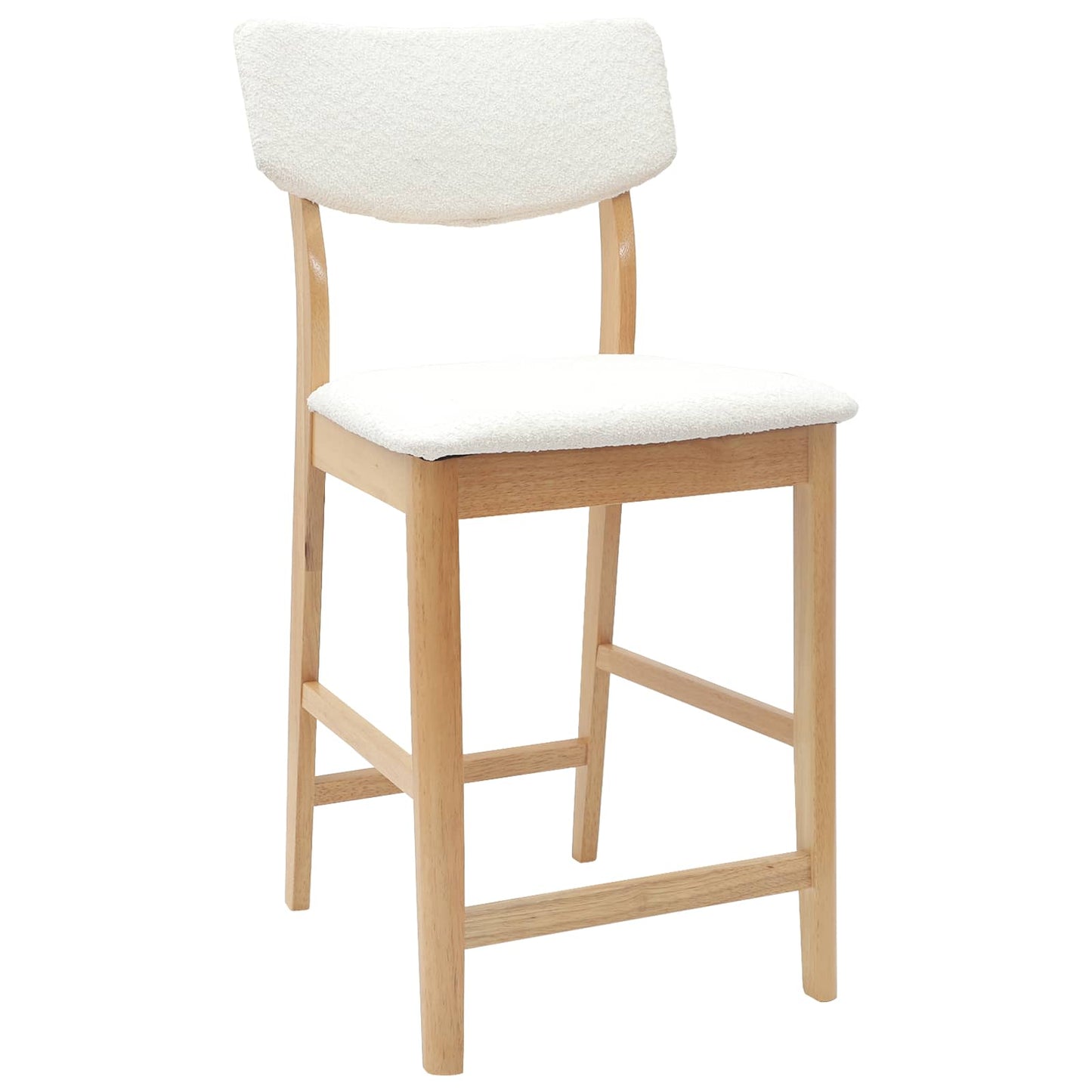 Spisestoler 2 pcs Naturlig 48 x 49 x 95 cm Solid Gummitre vidaXL