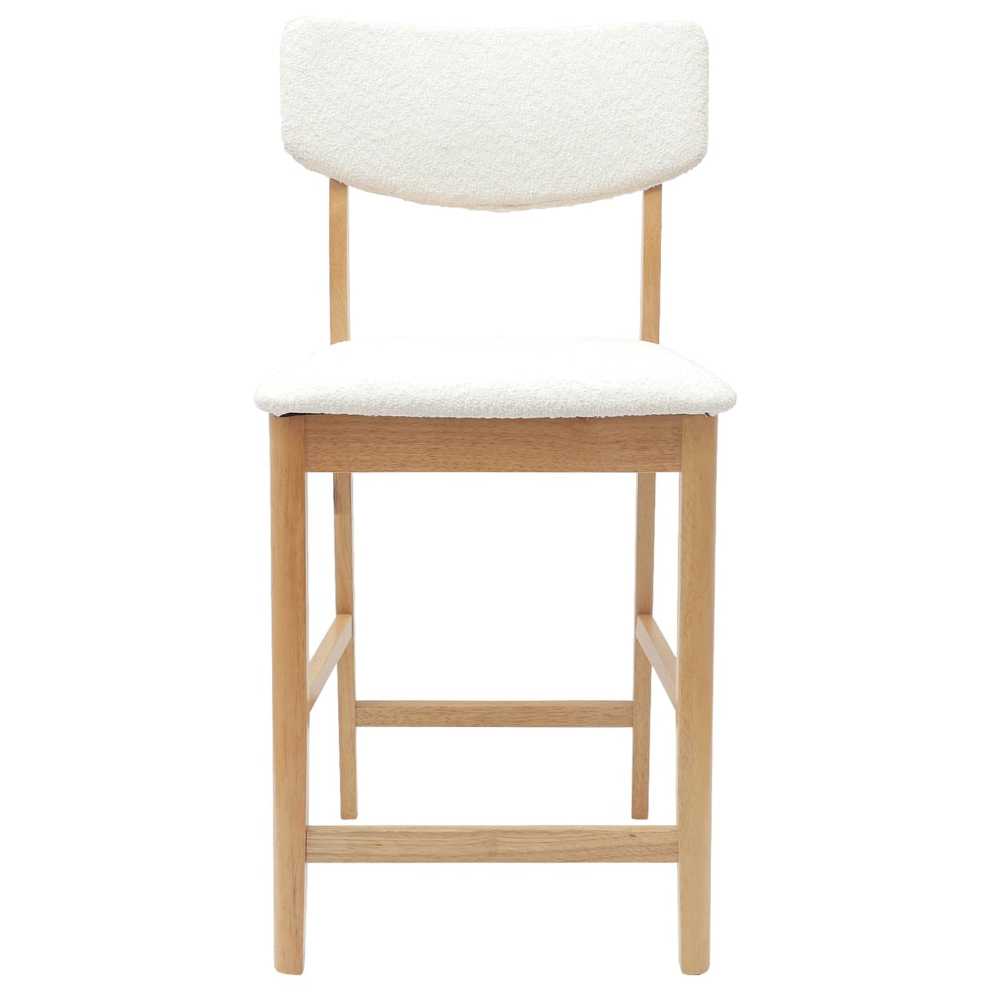Spisestoler 2 pcs Naturlig 48 x 49 x 95 cm Solid Gummitre vidaXL