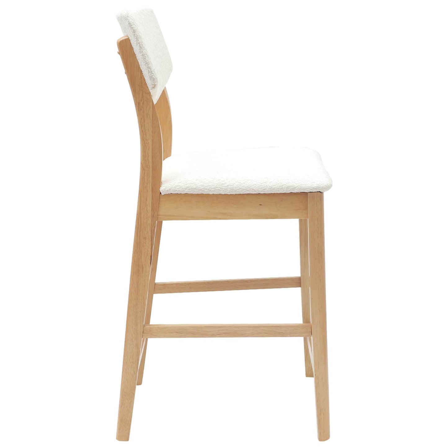 Spisestoler 2 pcs Naturlig 48 x 49 x 95 cm Solid Gummitre vidaXL