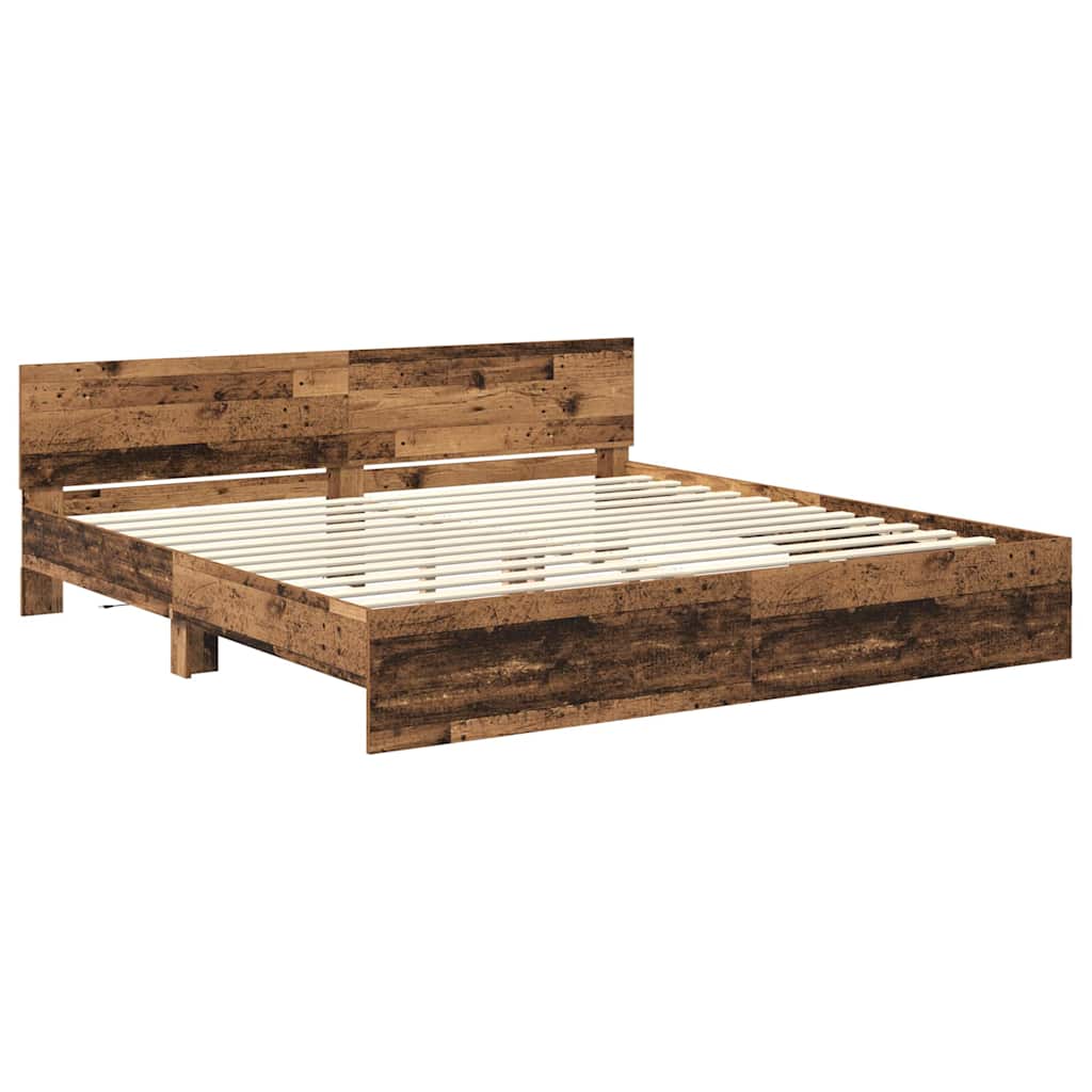 Sengestamme Gamle tre 200 x 200 cm Konstruert tre