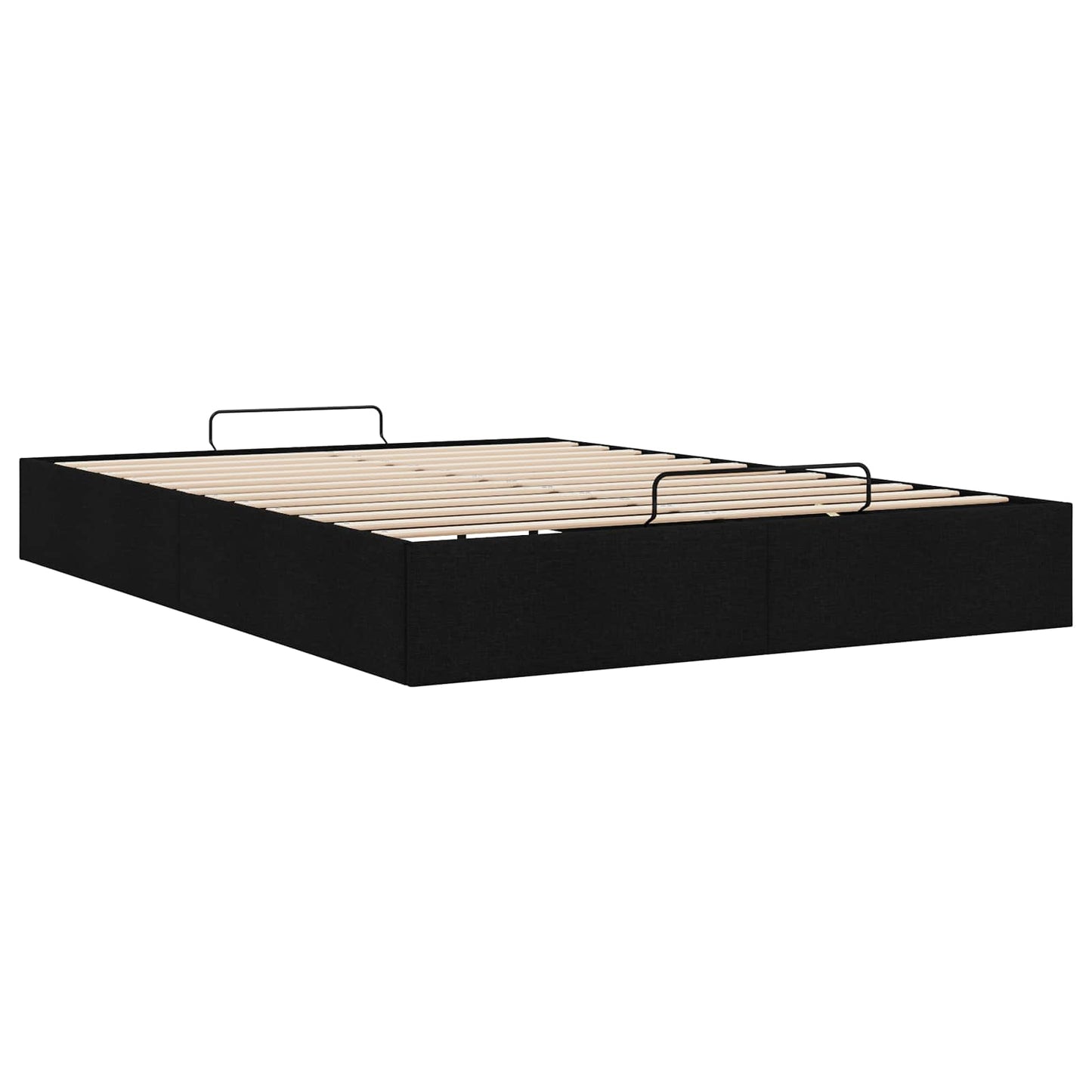 Ottoman sengeramme Svart 153 x 203 cm Stoff