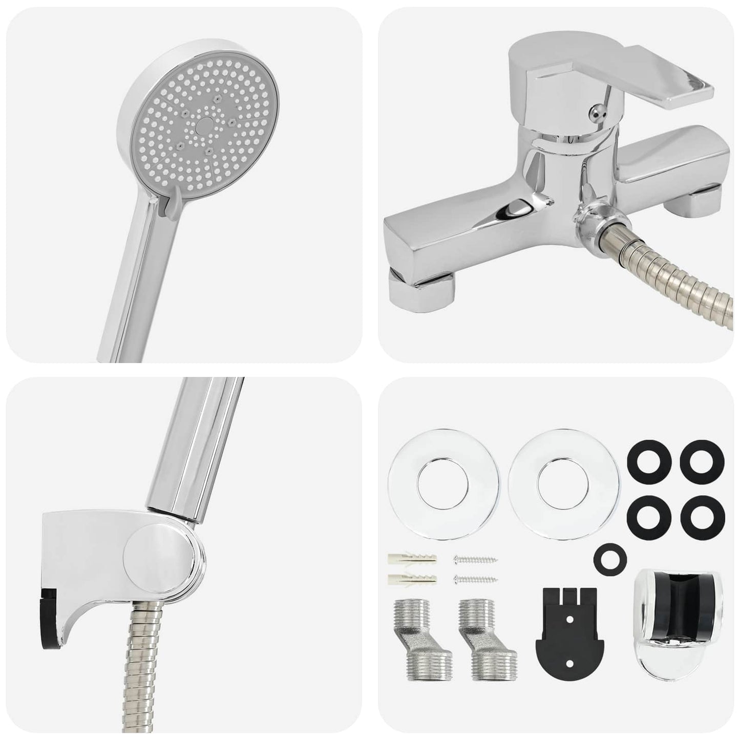 Dusjhode Sett Krom G 1 / 2 tommer Messing