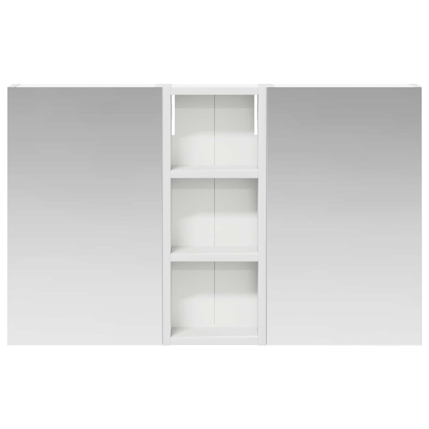 Baderomsskapsett med dør 3 pcs 80 x 10,5 x 50 cm Konstruert tre