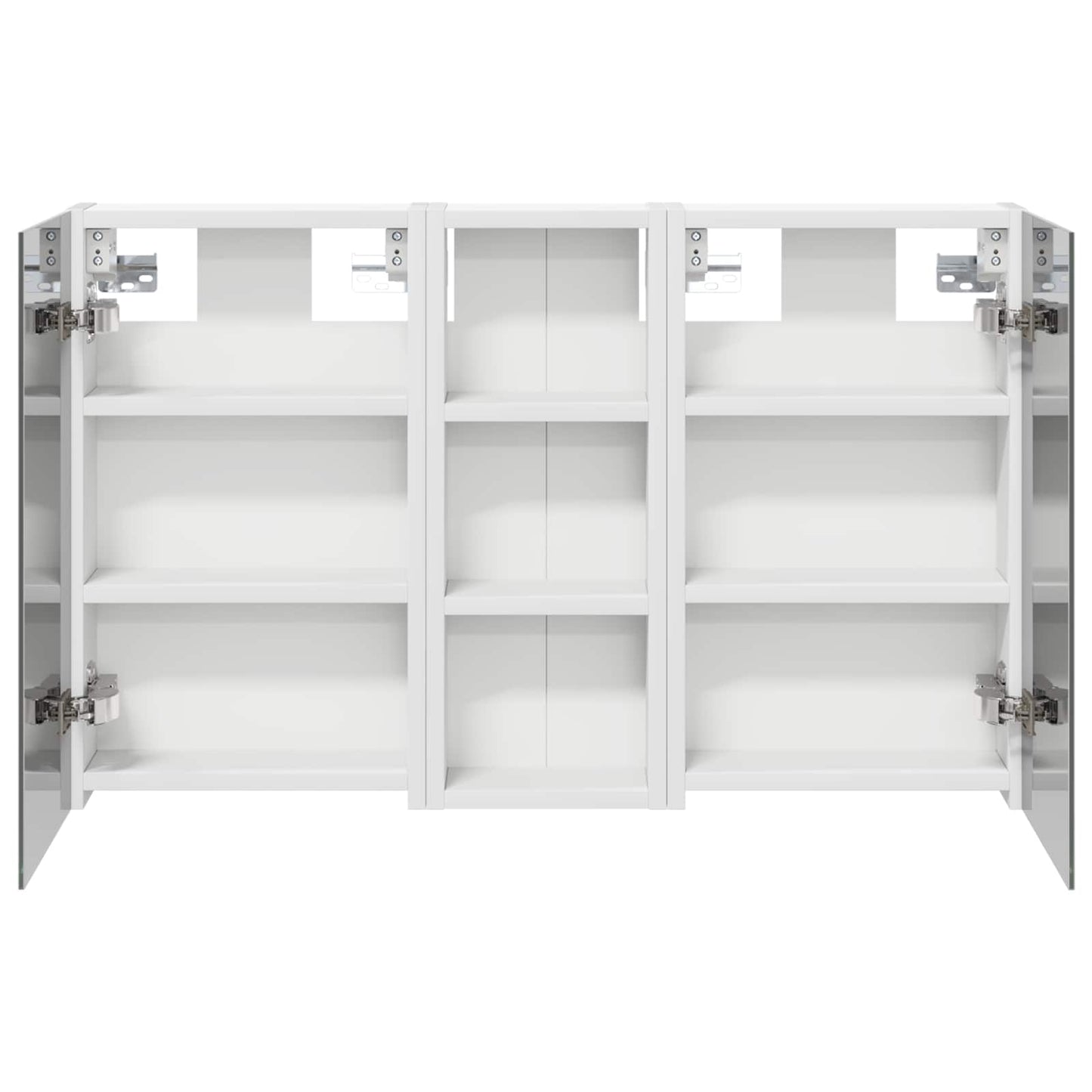 Baderomsskapsett med dør 3 pcs 80 x 10,5 x 50 cm Konstruert tre
