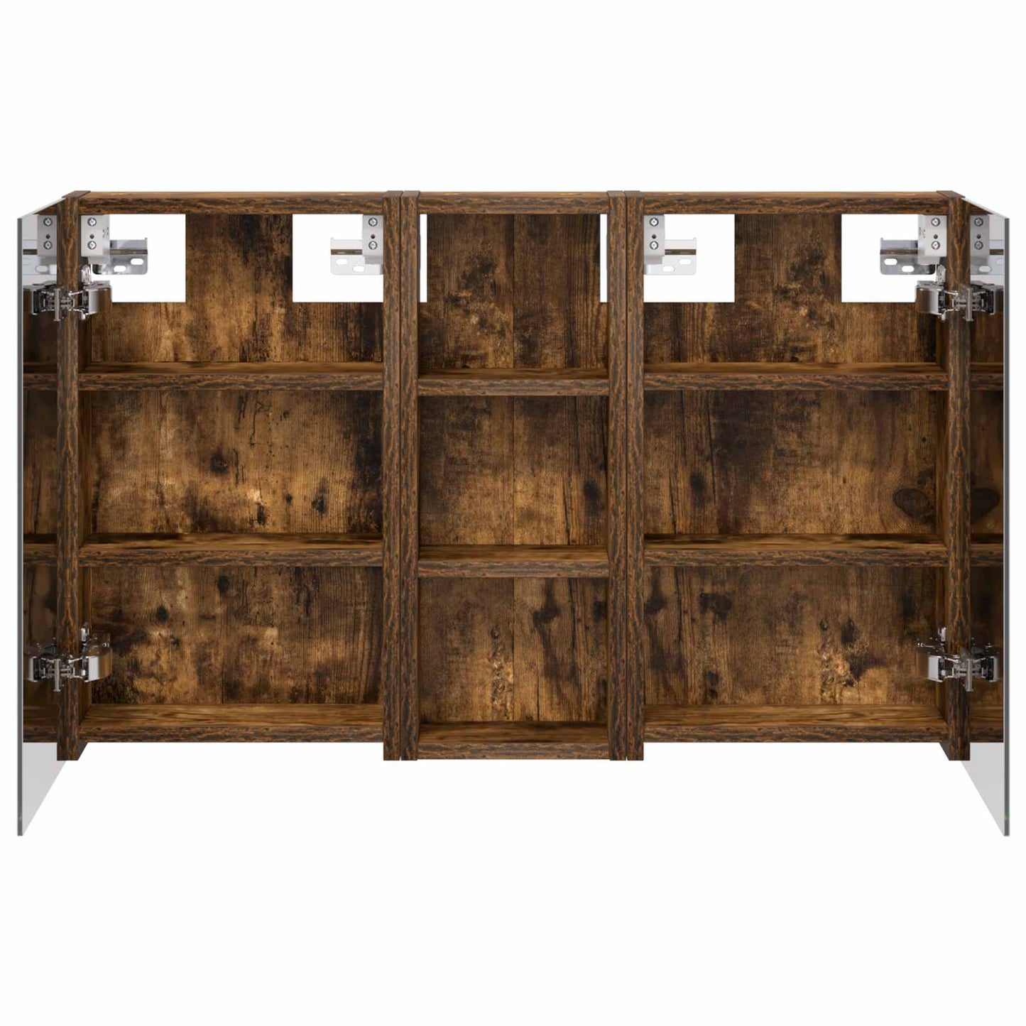 Baderomsskapsett med dør 3 pcs 80 x 10,5 x 50 cm Konstruert tre