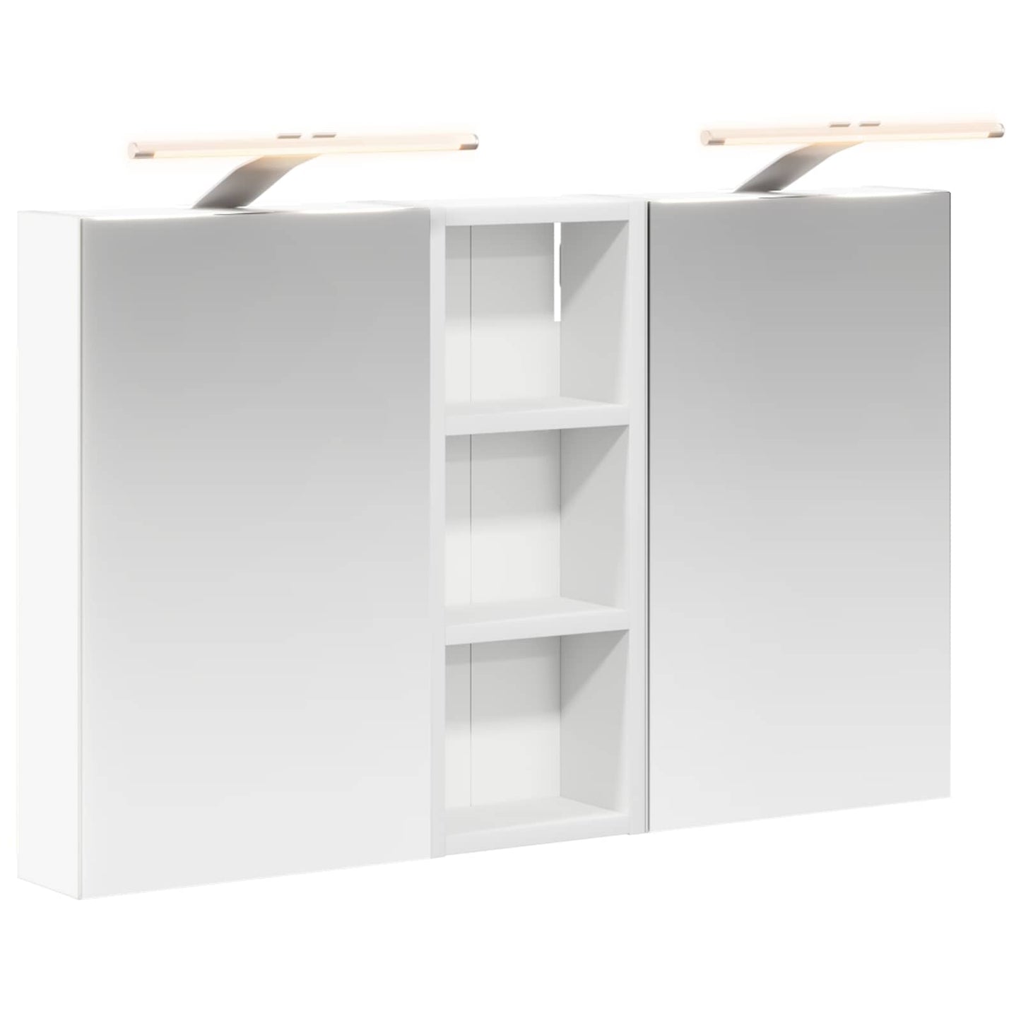 Baderomsskapsett med dør 3 pcs 80 x 10,5 x 50 cm Konstruert tre