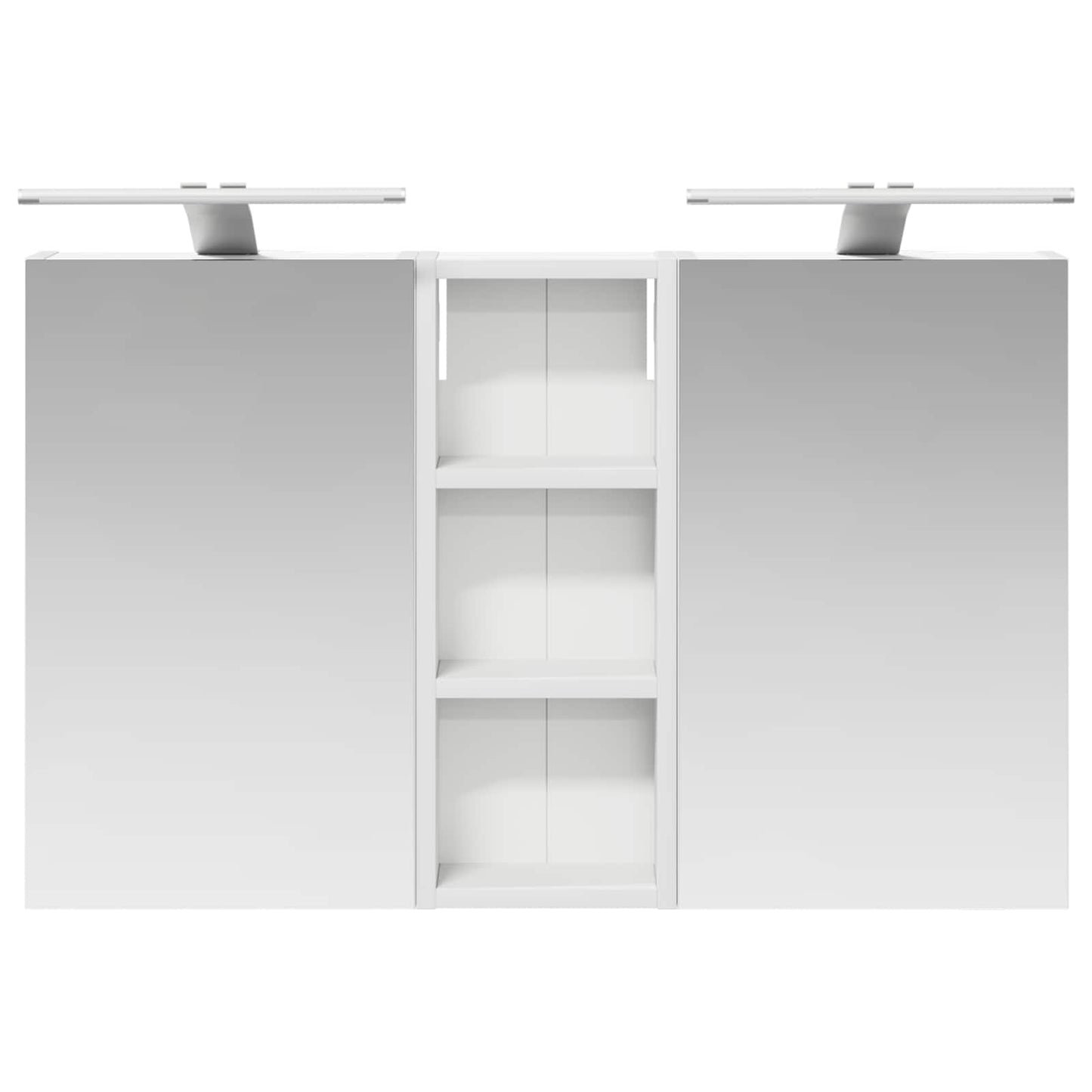 Baderomsskapsett med dør 3 pcs 80 x 10,5 x 50 cm Konstruert tre