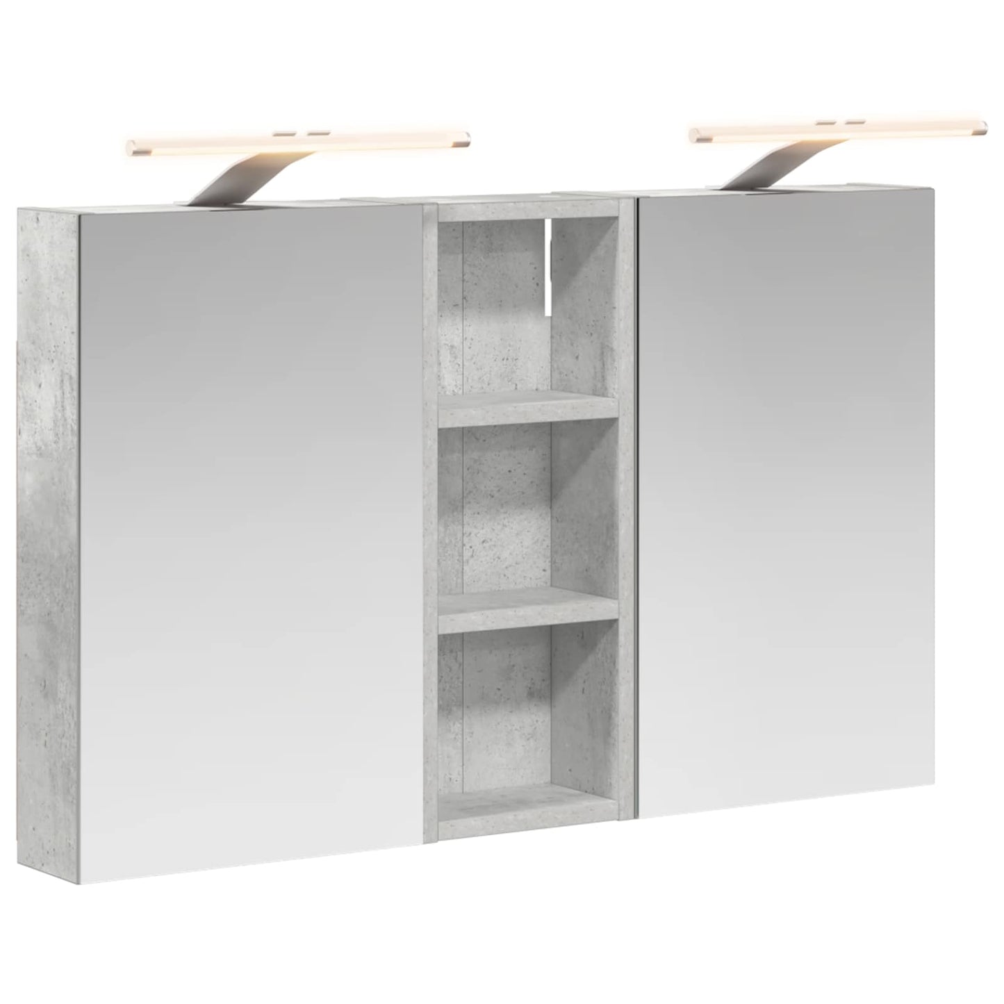 Baderomsskapsett med dør 3 pcs 80 x 10,5 x 50 cm Konstruert tre