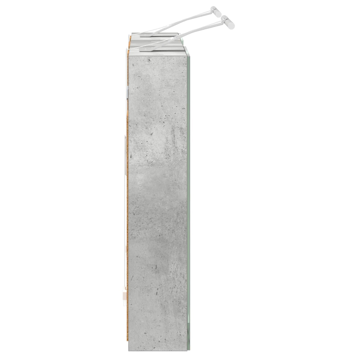 Baderomsskapsett med dør 3 pcs 80 x 10,5 x 50 cm Konstruert tre
