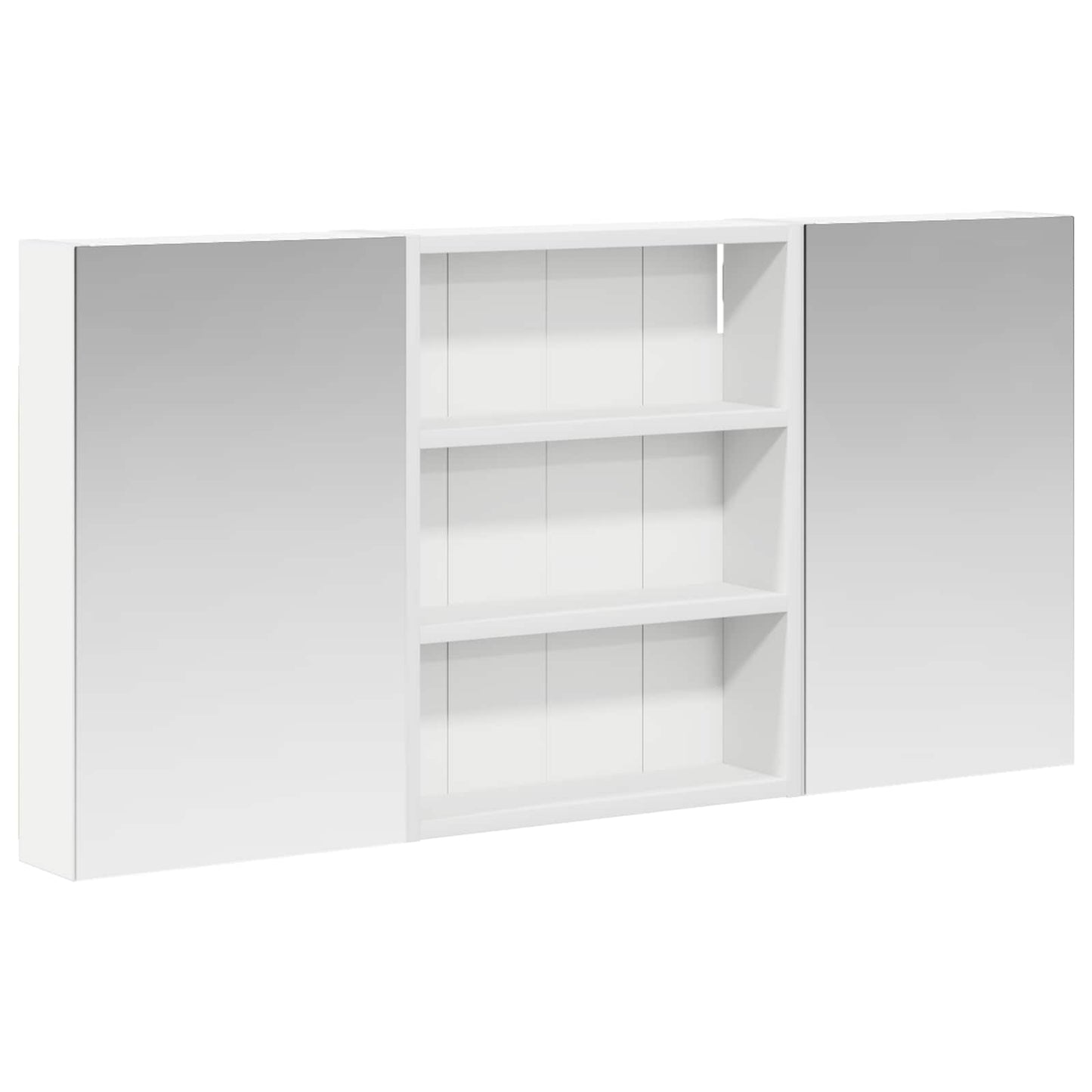 Baderomsskapsett 3 pcs 100 x 10,5 x 50 cm Konstruert tre