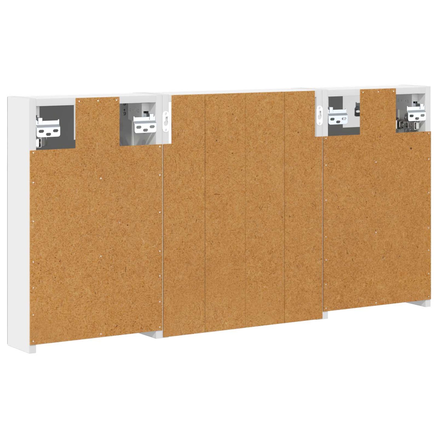 Baderomsskapsett 3 pcs 100 x 10,5 x 50 cm Konstruert tre