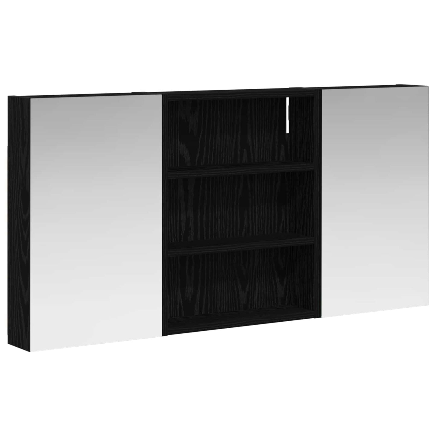 Baderomsskapsett 3 pcs 100 x 10,5 x 50 cm Konstruert tre