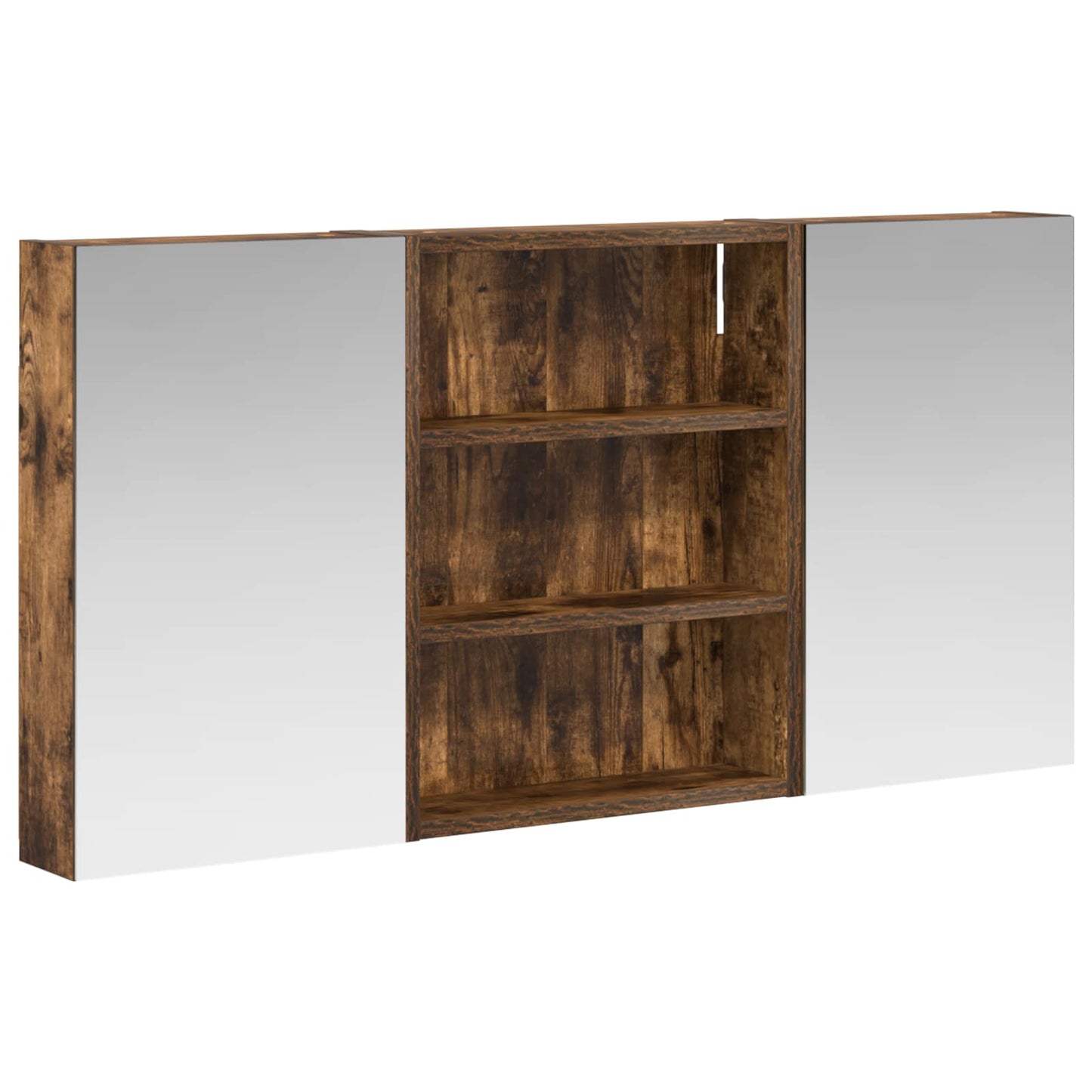 Baderomsskapsett 3 pcs 100 x 10,5 x 50 cm Konstruert tre