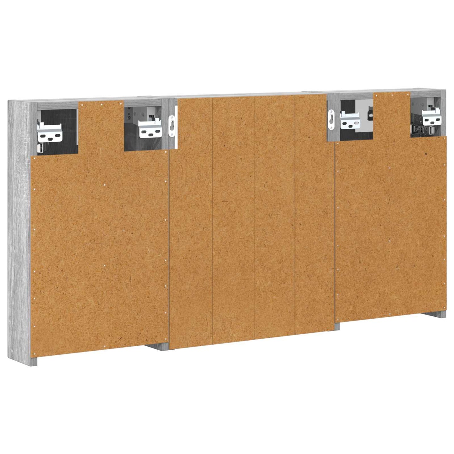 Baderomsskapsett 3 pcs 100 x 10,5 x 50 cm Konstruert tre