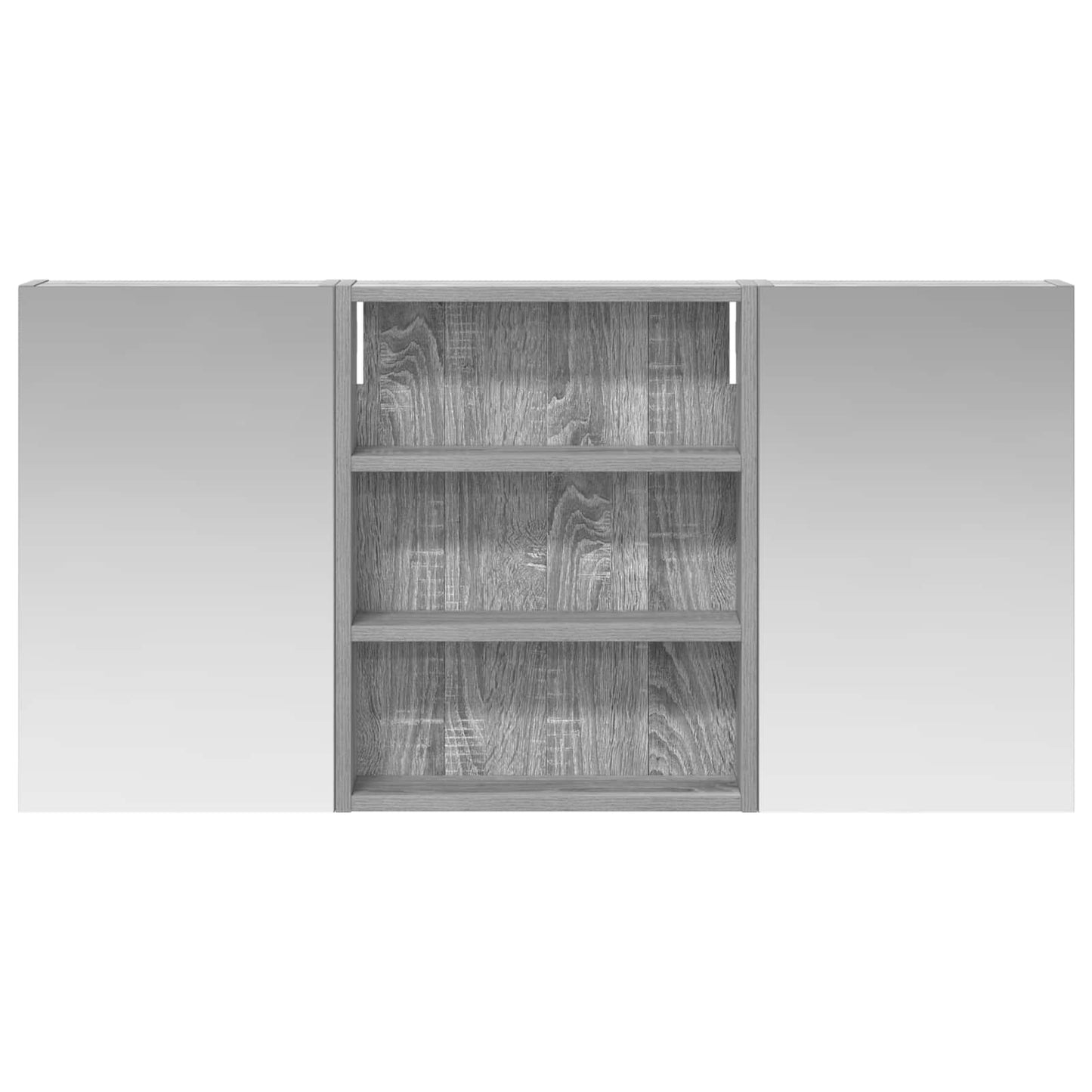 Baderomsskapsett 3 pcs 100 x 10,5 x 50 cm Konstruert tre
