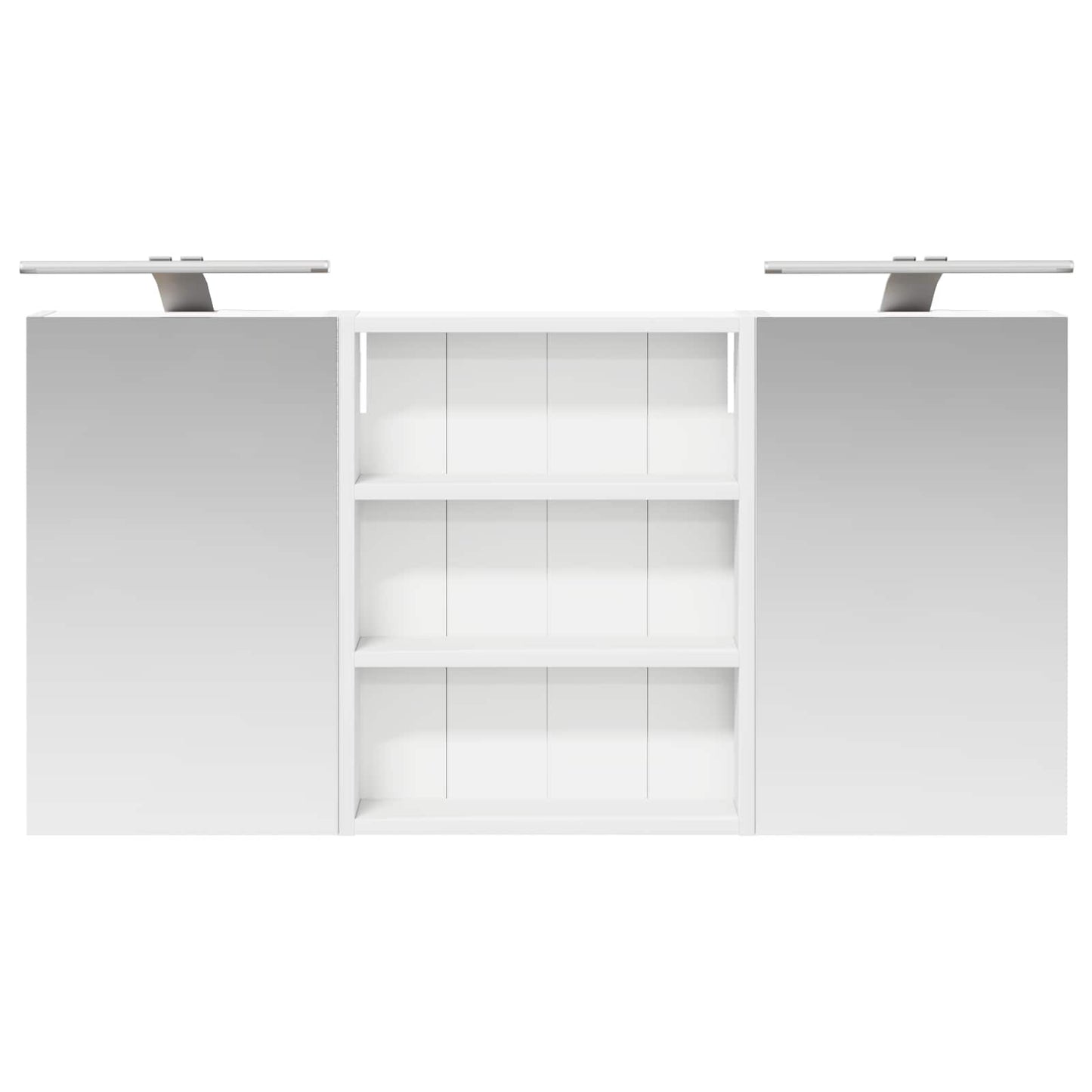 Baderomsskapsett 3 pcs 100 x 10,5 x 50 cm Konstruert tre