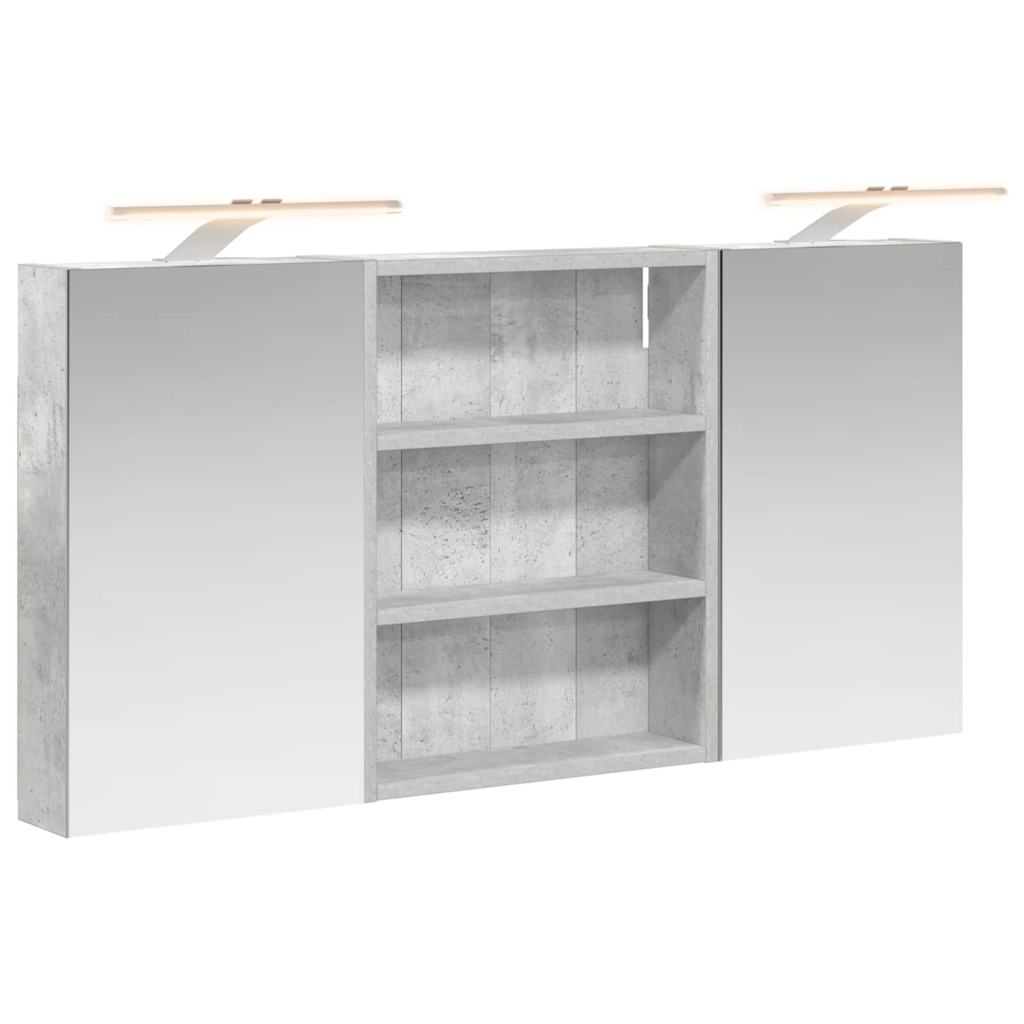 Baderomsskapsett 3 pcs 100 x 10,5 x 50 cm Konstruert tre