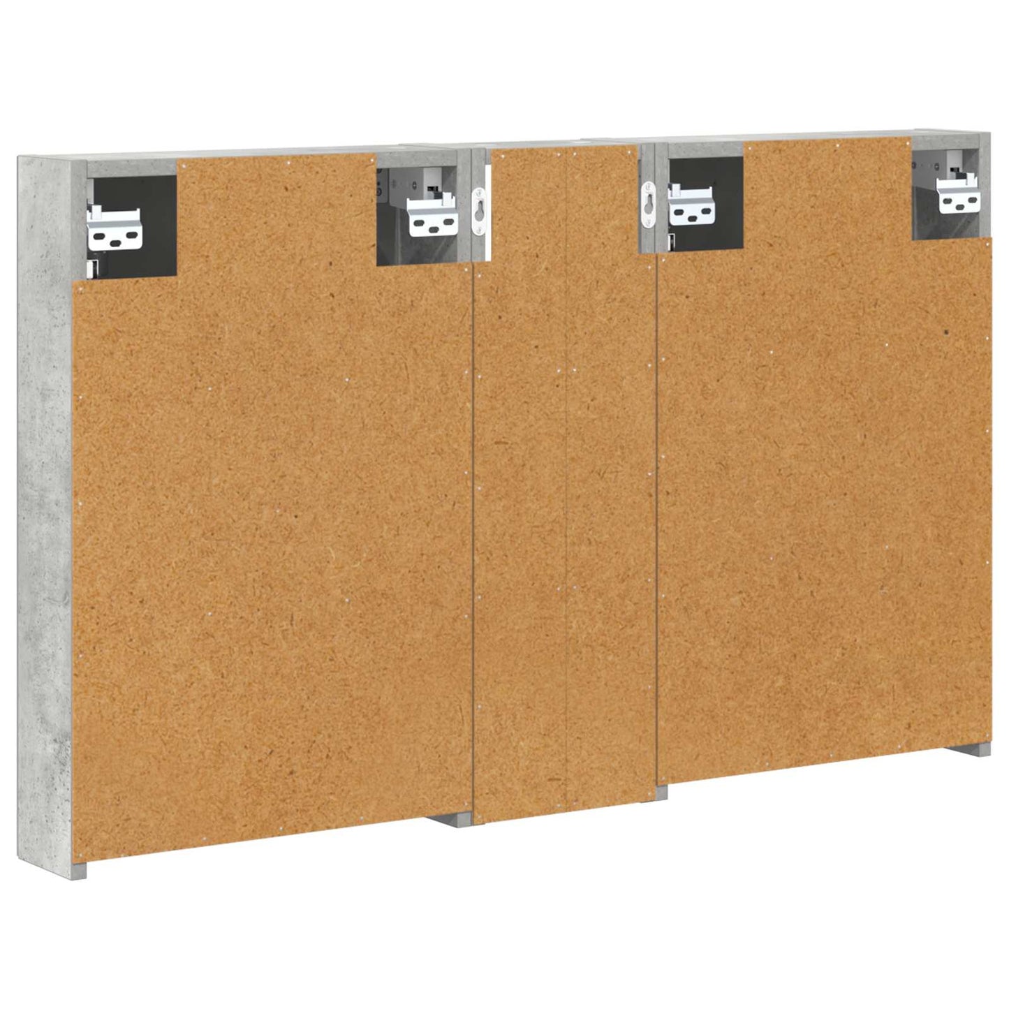 Baderomsskapsett 3 pcs 100 x 10,5 x 60,5 cm Konstruert tre