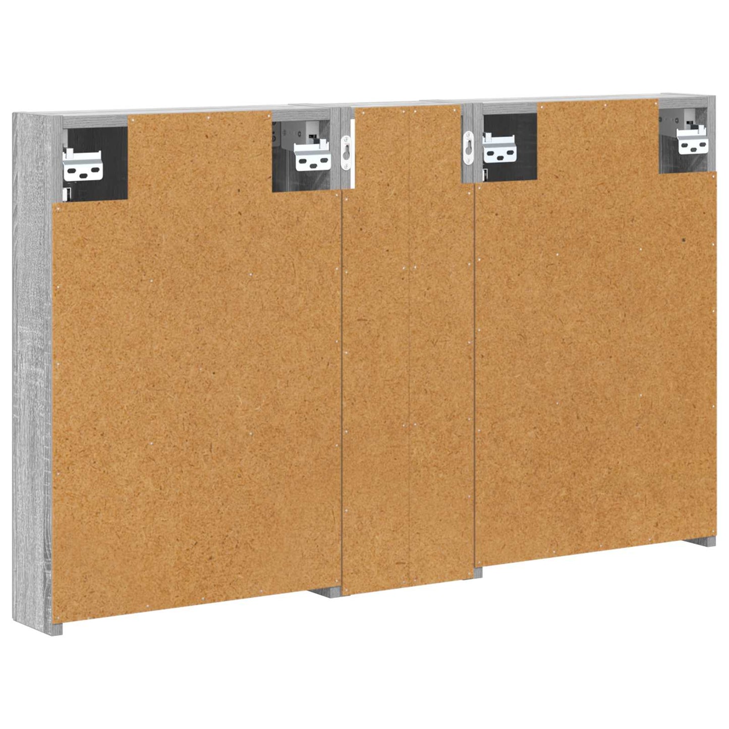Baderomsskapsett 3 pcs 100 x 10,5 x 60,5 cm Konstruert tre