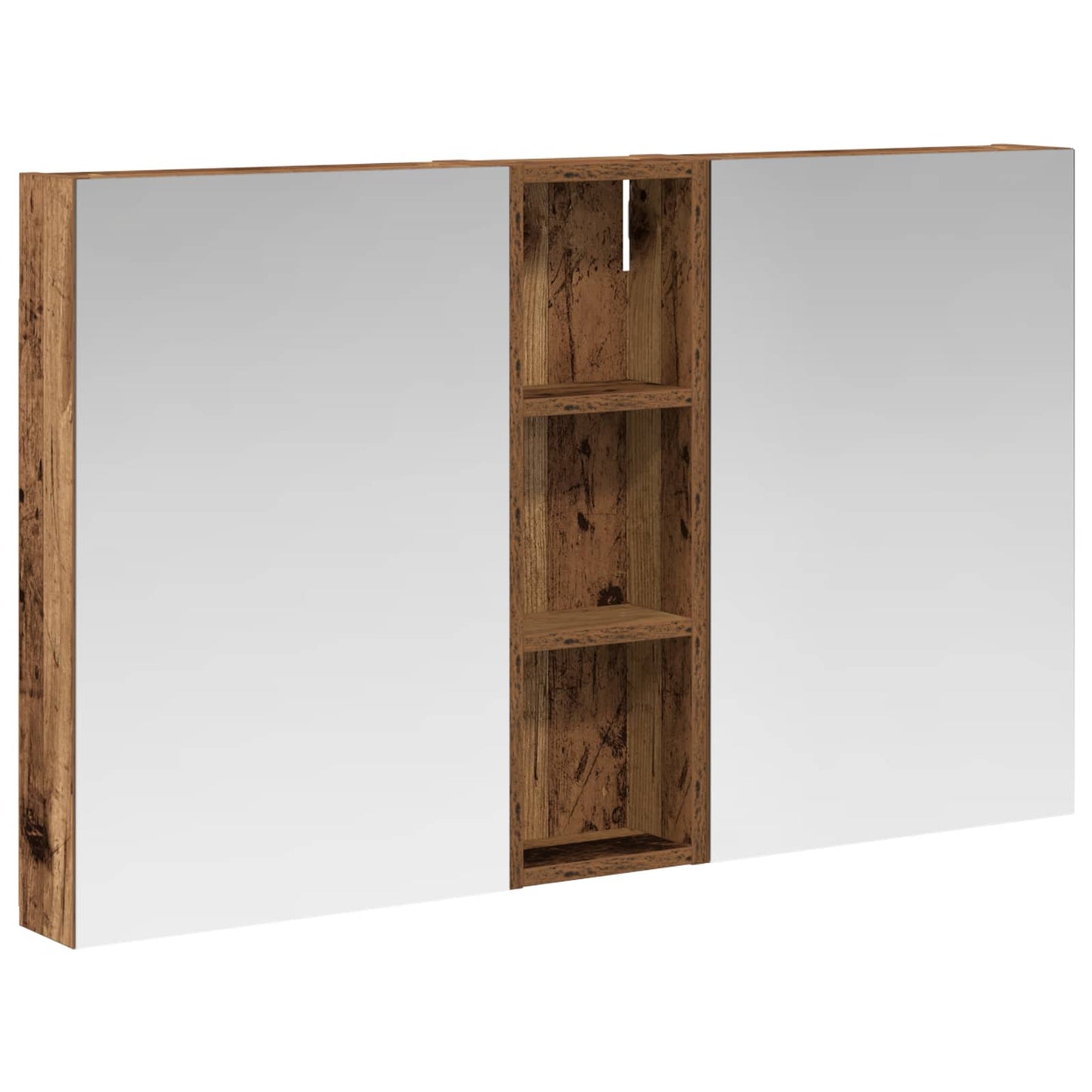 Baderomsskapsett 3 pcs 100 x 10,5 x 60,5 cm Konstruert tre