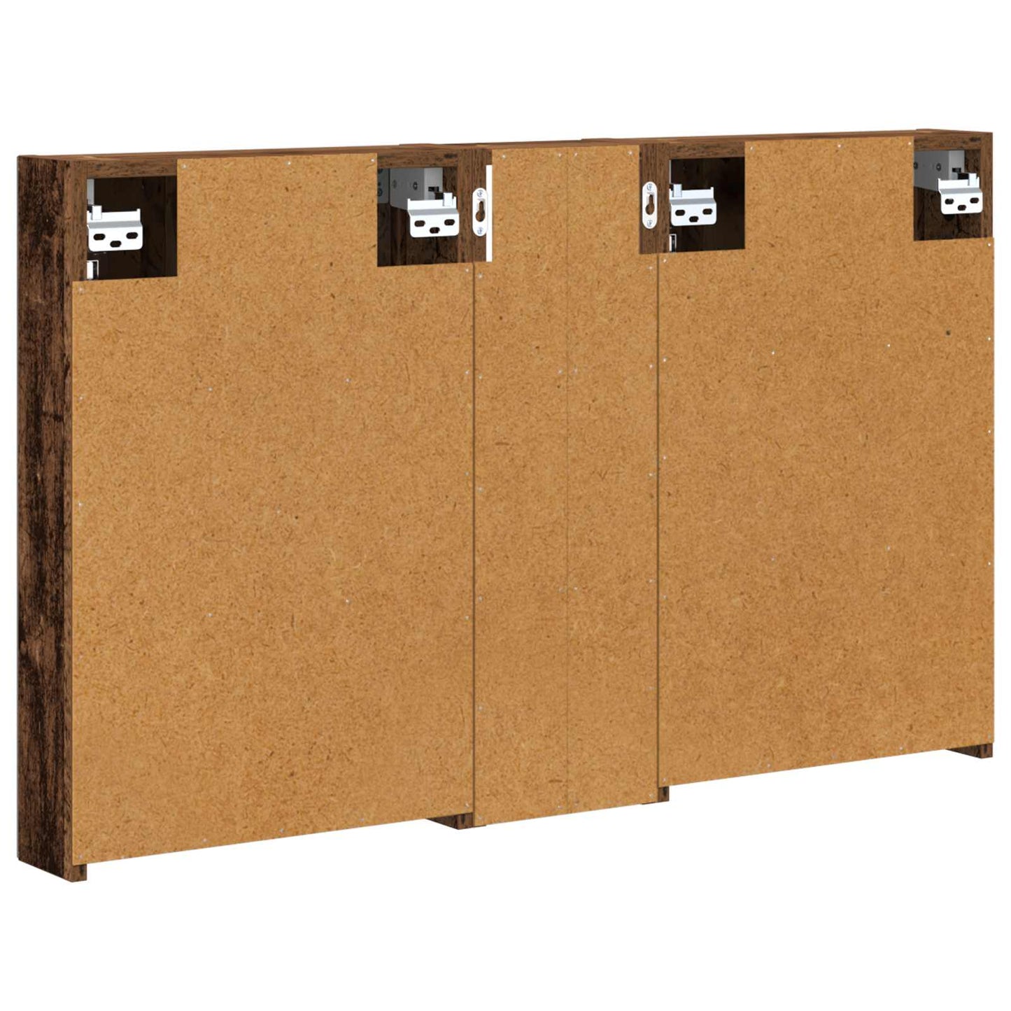 Baderomsskapsett 3 pcs 100 x 10,5 x 60,5 cm Konstruert tre