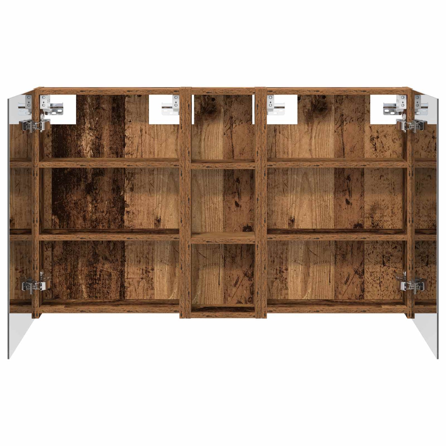 Baderomsskapsett 3 pcs 100 x 10,5 x 60,5 cm Konstruert tre