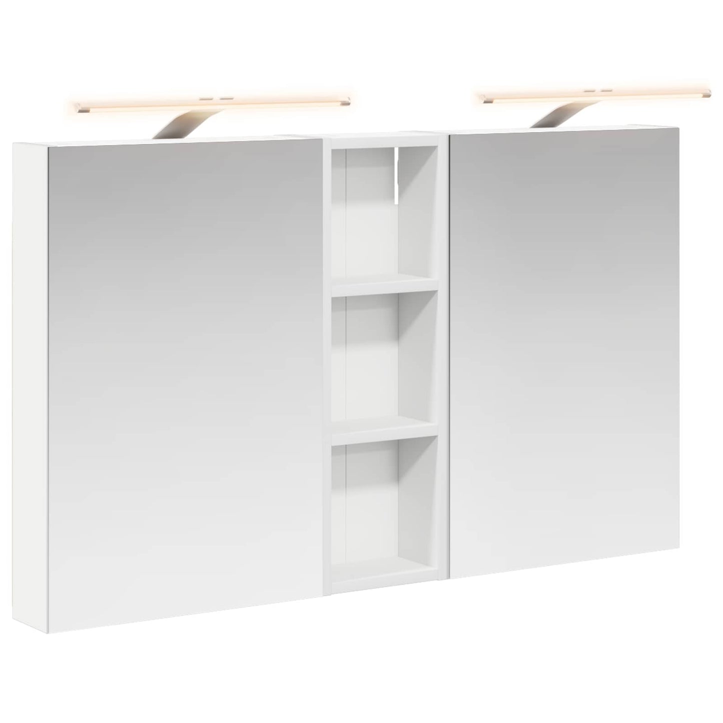 Baderomsskapsett 3 pcs 100 x 10,5 x 60,5 cm Konstruert tre