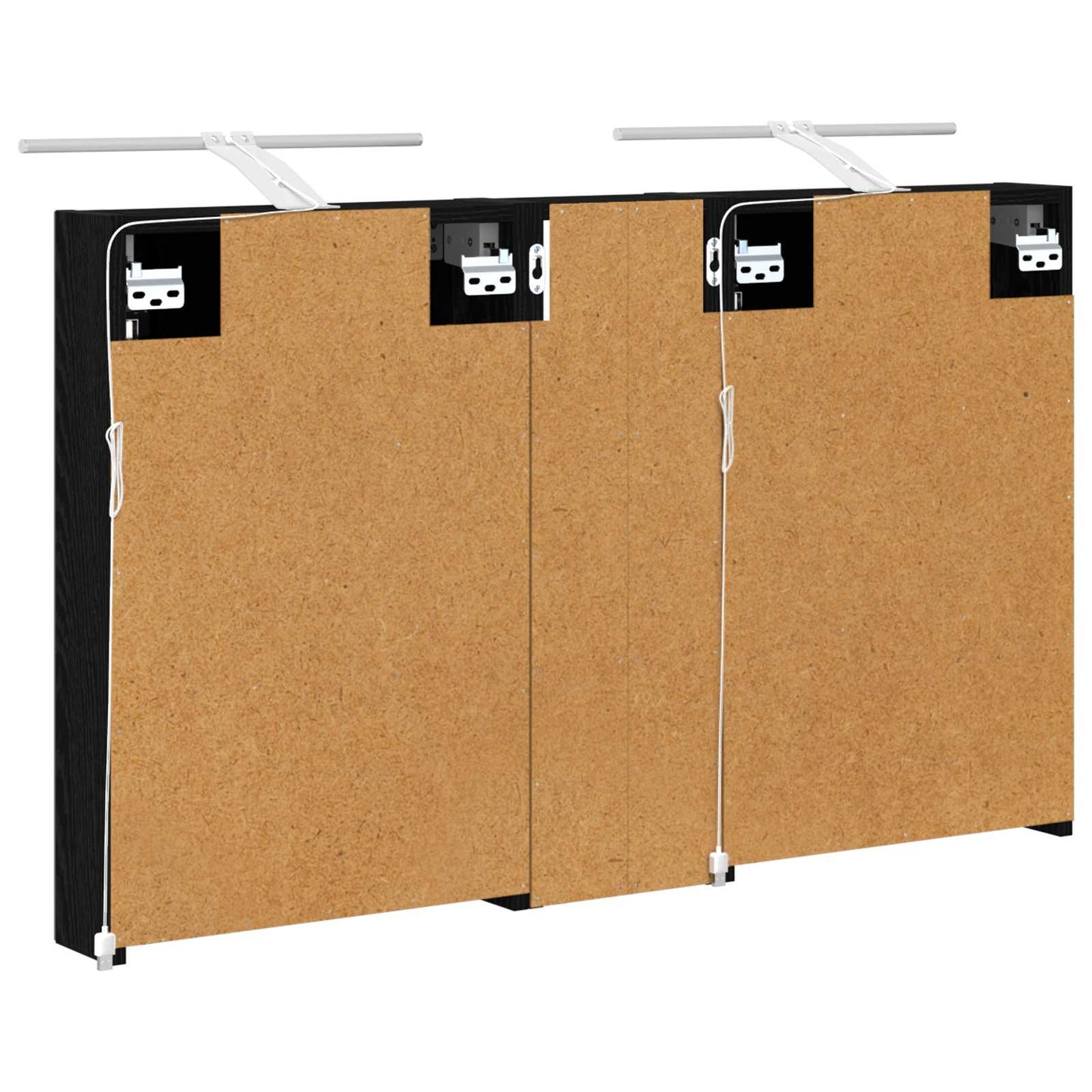 Baderomsskapsett 3 pcs 100 x 10,5 x 60,5 cm Konstruert tre