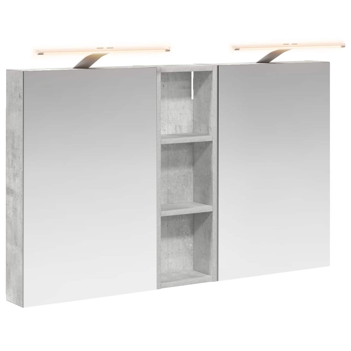Baderomsskapsett 3 pcs 100 x 10,5 x 60,5 cm Konstruert tre