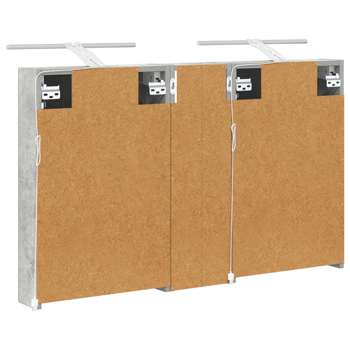 Baderomsskapsett 3 pcs 100 x 10,5 x 60,5 cm Konstruert tre