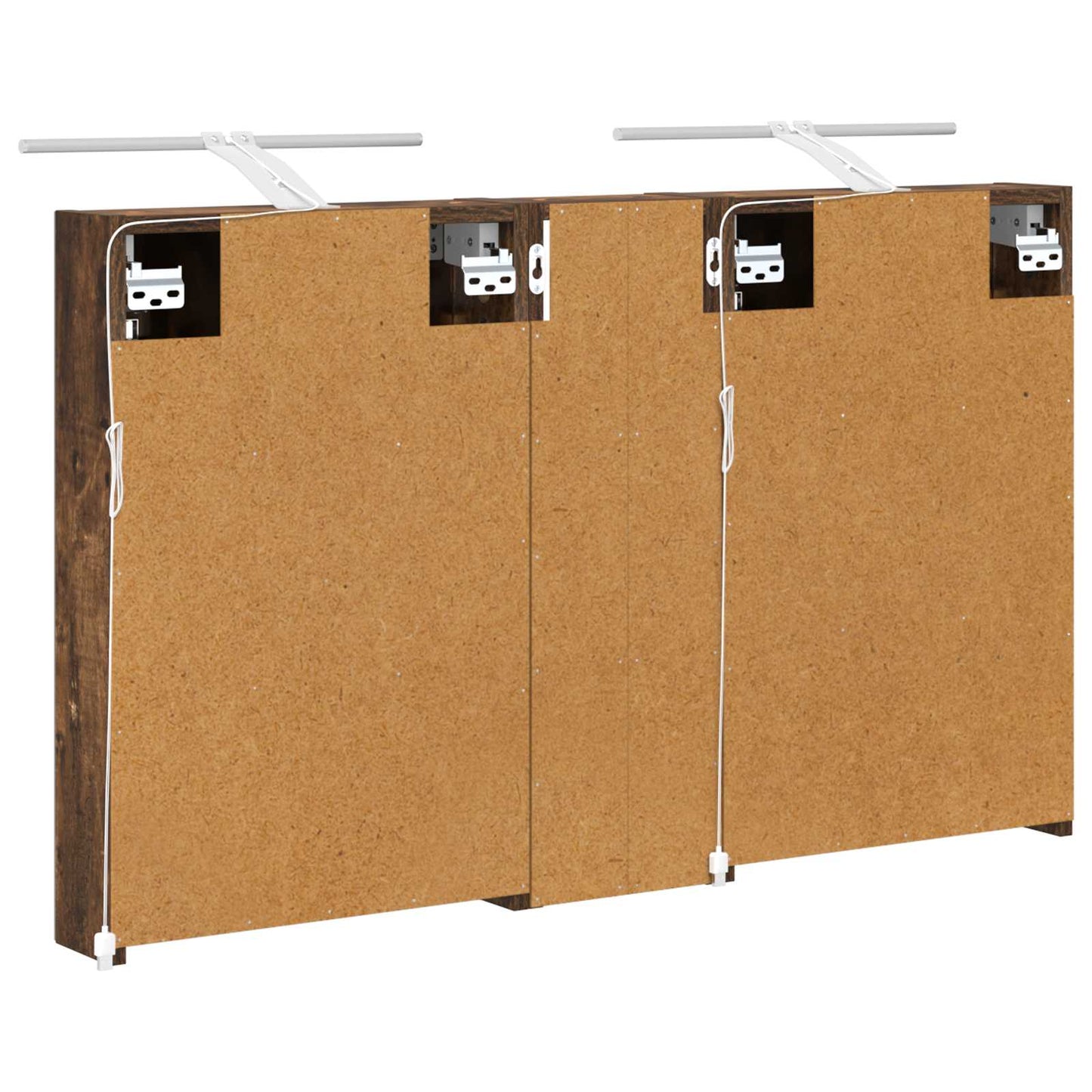 Baderomsskapsett 3 pcs 100 x 10,5 x 60,5 cm Konstruert tre