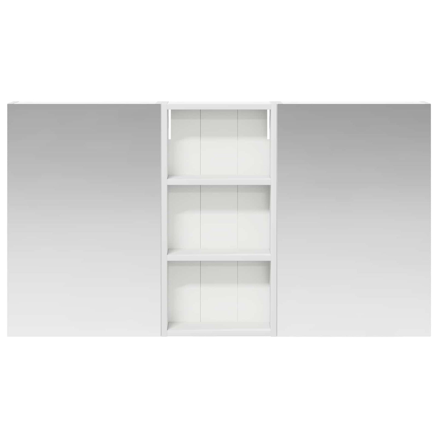 Baderomsskapsett 3 pcs 110 x 10,5 x 60,5 cm Konstruert tre