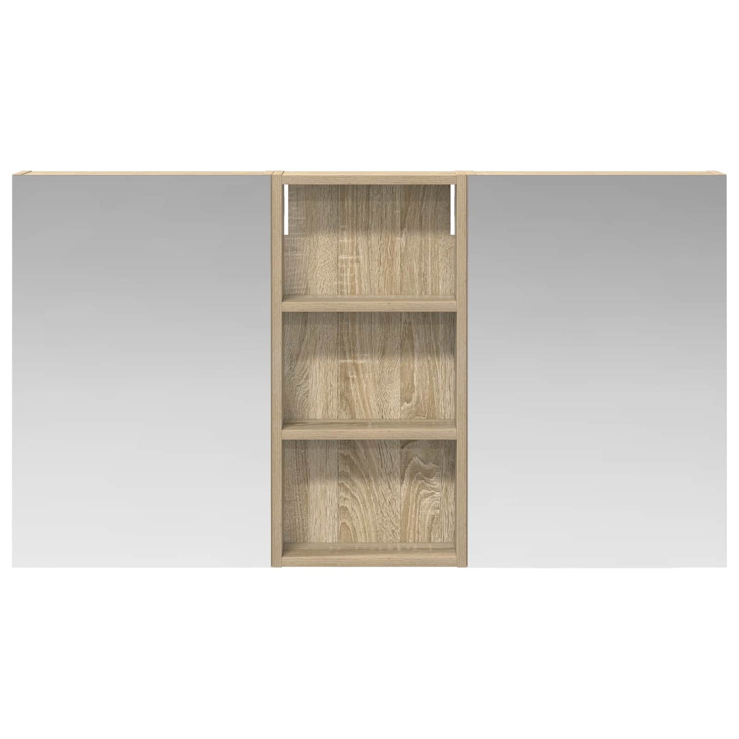 Baderomsskapsett 3 pcs 110 x 10,5 x 60,5 cm Konstruert tre