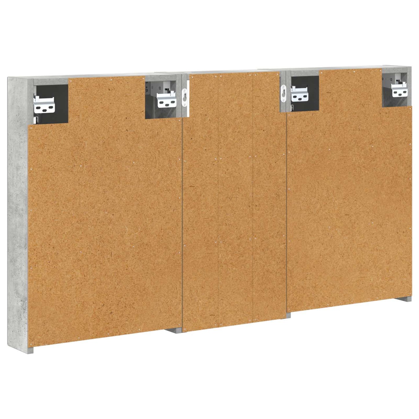 Baderomsskapsett 3 pcs 110 x 10,5 x 60,5 cm Konstruert tre