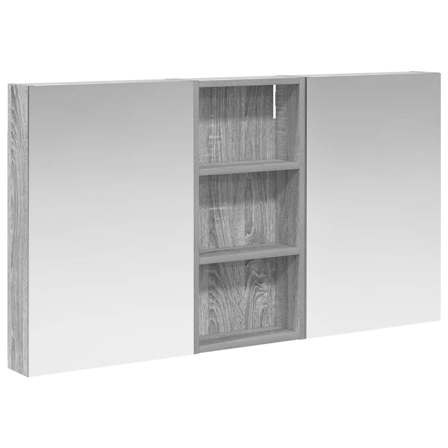 Baderomsskapsett 3 pcs 110 x 10,5 x 60,5 cm Konstruert tre