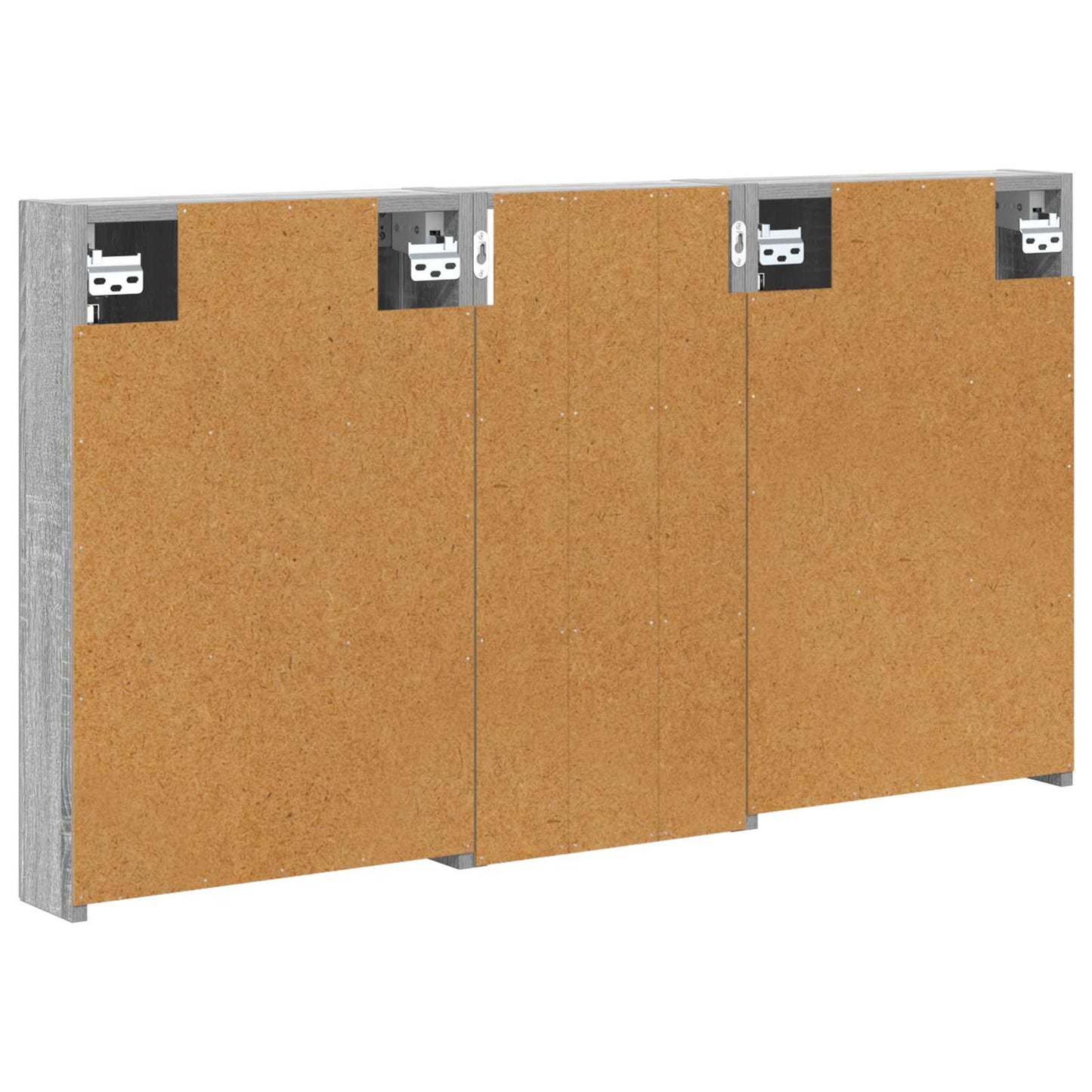 Baderomsskapsett 3 pcs 110 x 10,5 x 60,5 cm Konstruert tre