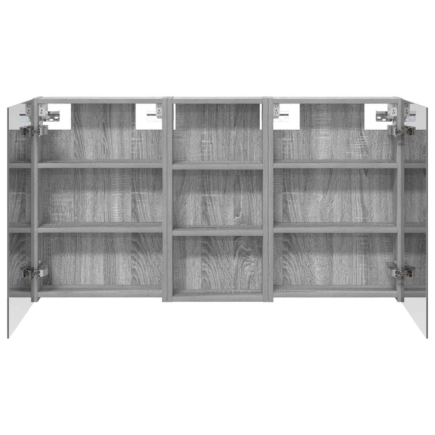 Baderomsskapsett 3 pcs 110 x 10,5 x 60,5 cm Konstruert tre