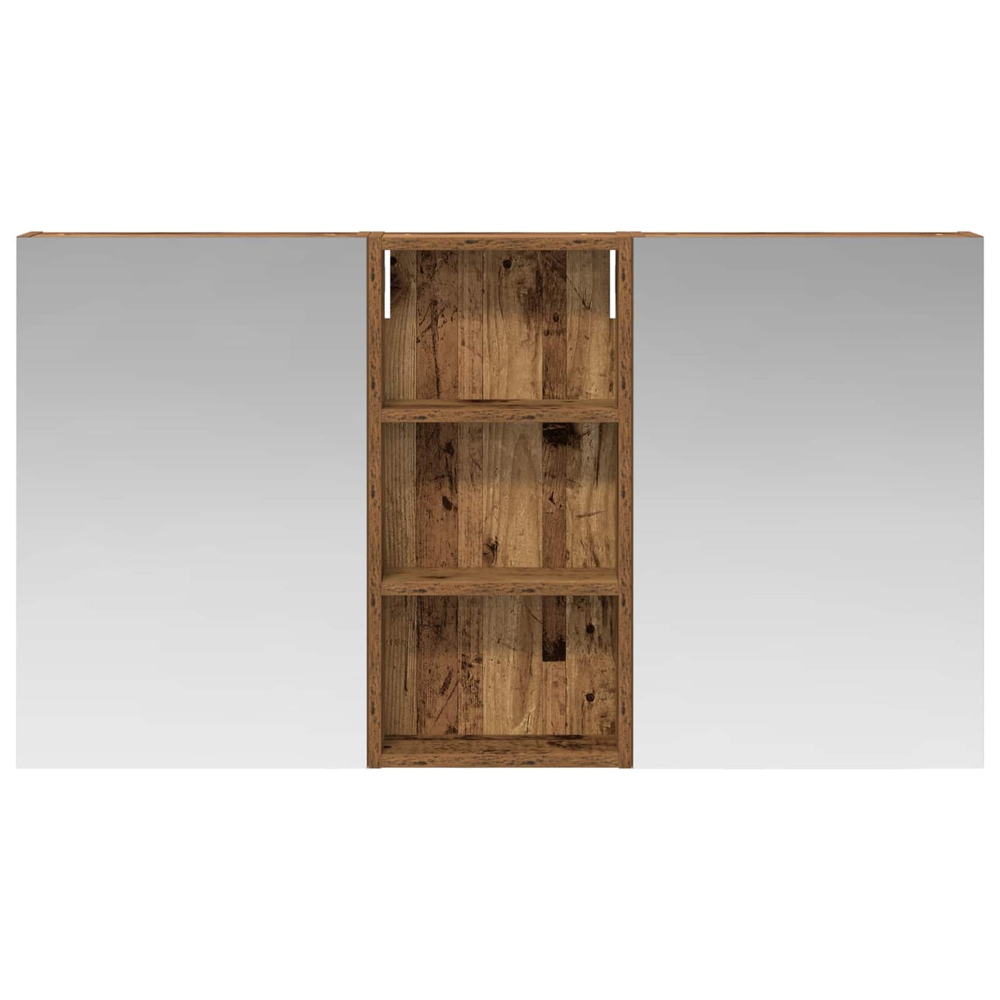 Baderomsskapsett 3 pcs 110 x 10,5 x 60,5 cm Konstruert tre