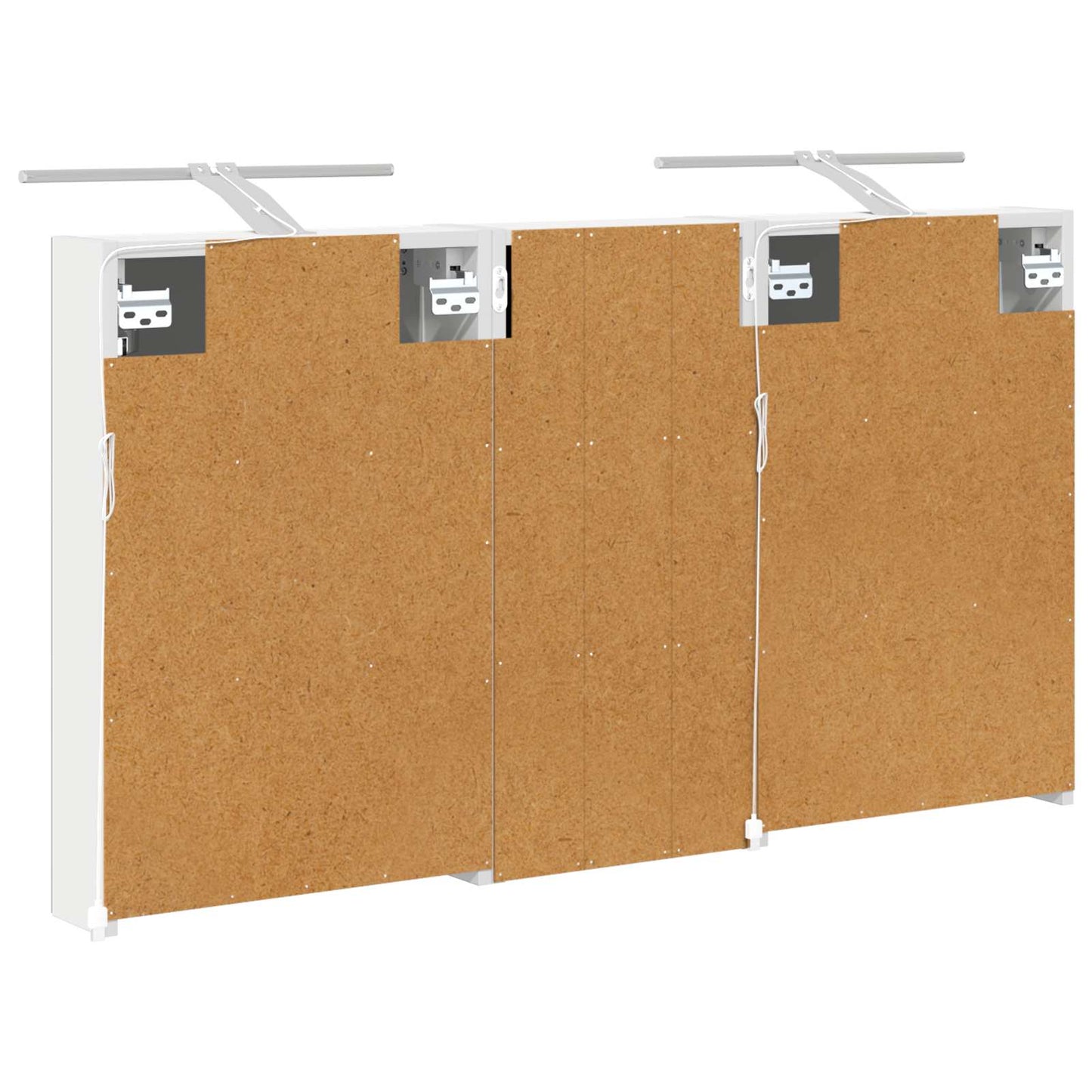 Baderomsskapsett 3 pcs 110 x 10,5 x 60,5 cm Konstruert tre