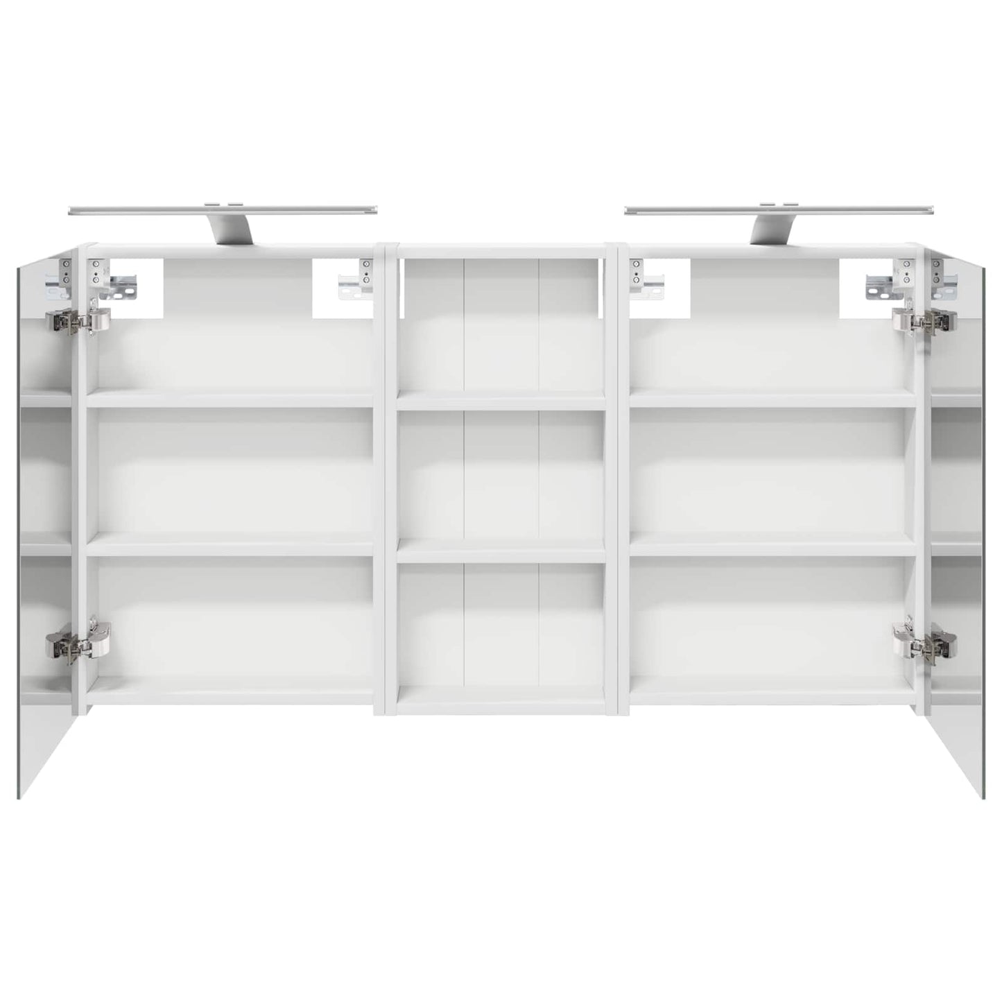 Baderomsskapsett 3 pcs 110 x 10,5 x 60,5 cm Konstruert tre