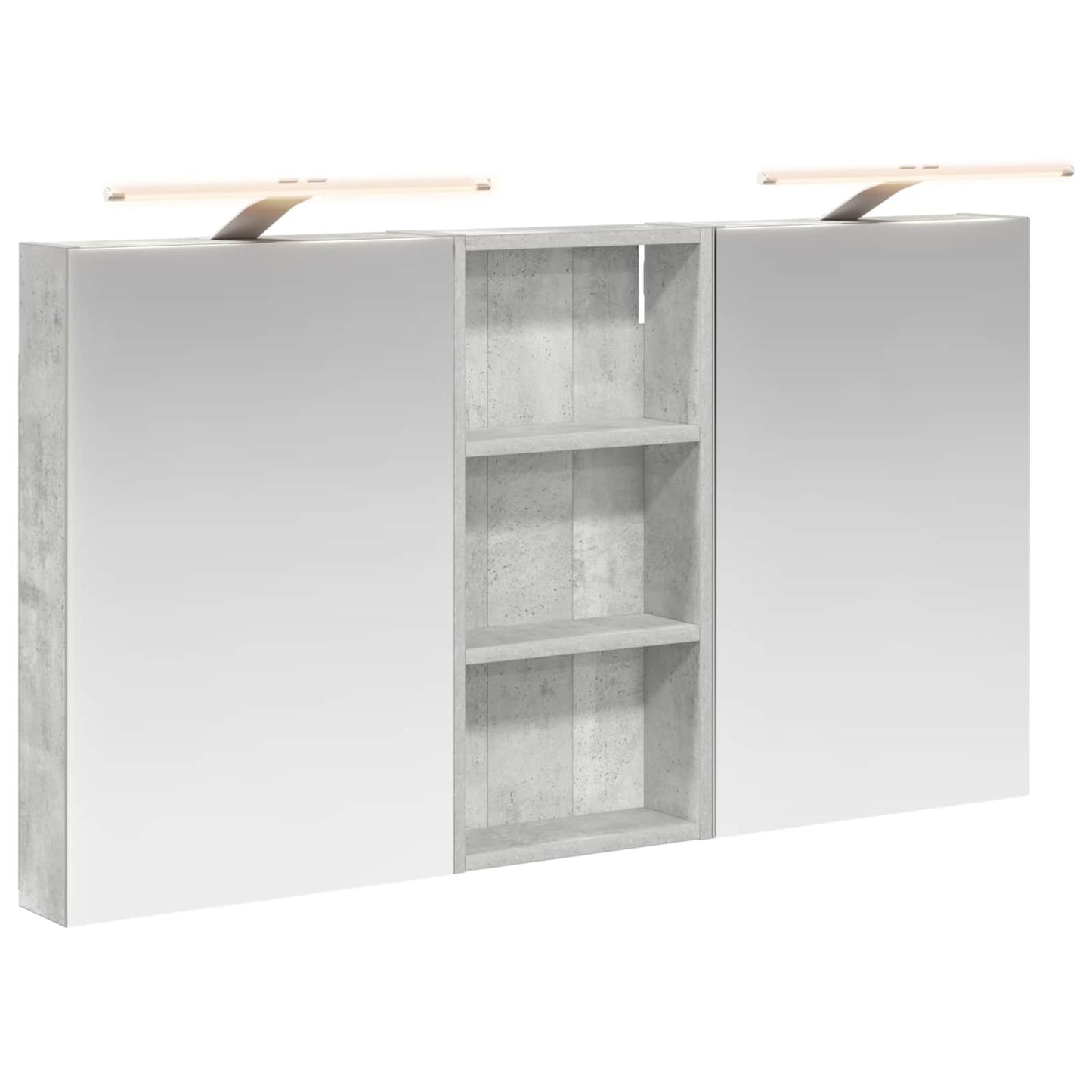 Baderomsskapsett 3 pcs 110 x 10,5 x 60,5 cm Konstruert tre