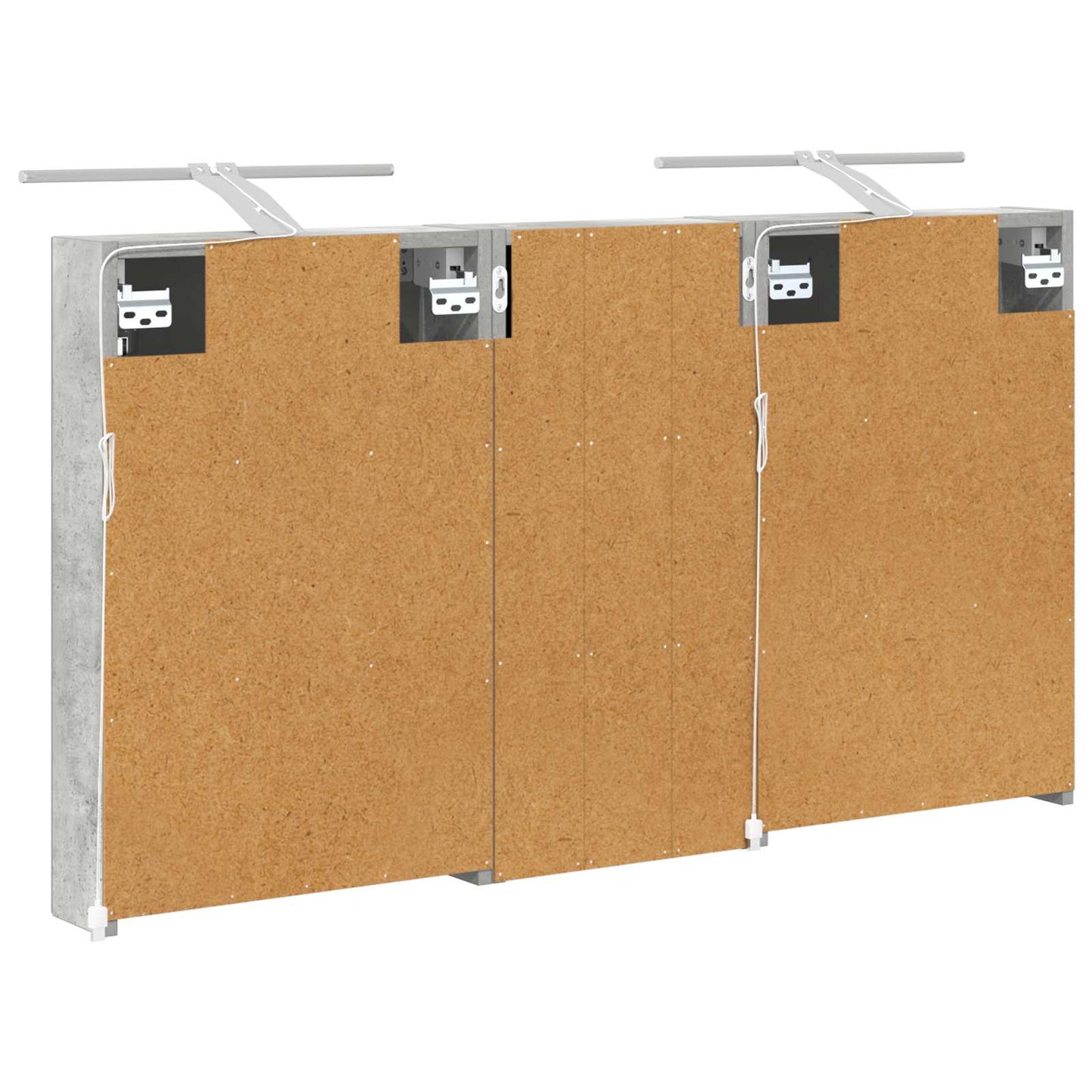 Baderomsskapsett 3 pcs 110 x 10,5 x 60,5 cm Konstruert tre