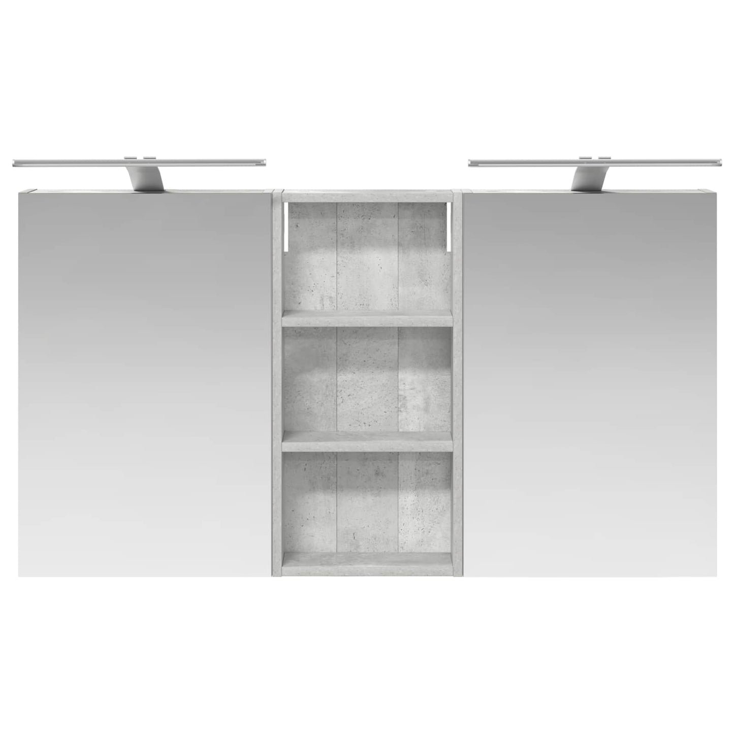 Baderomsskapsett 3 pcs 110 x 10,5 x 60,5 cm Konstruert tre