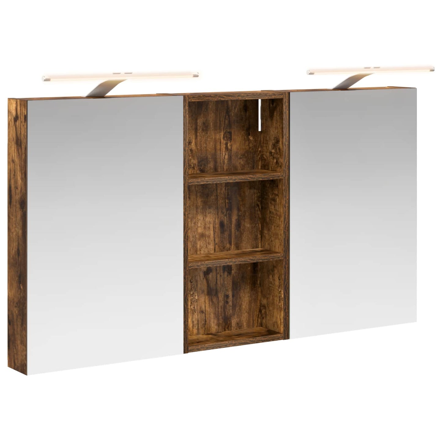Baderomsskapsett 3 pcs 110 x 10,5 x 60,5 cm Konstruert tre