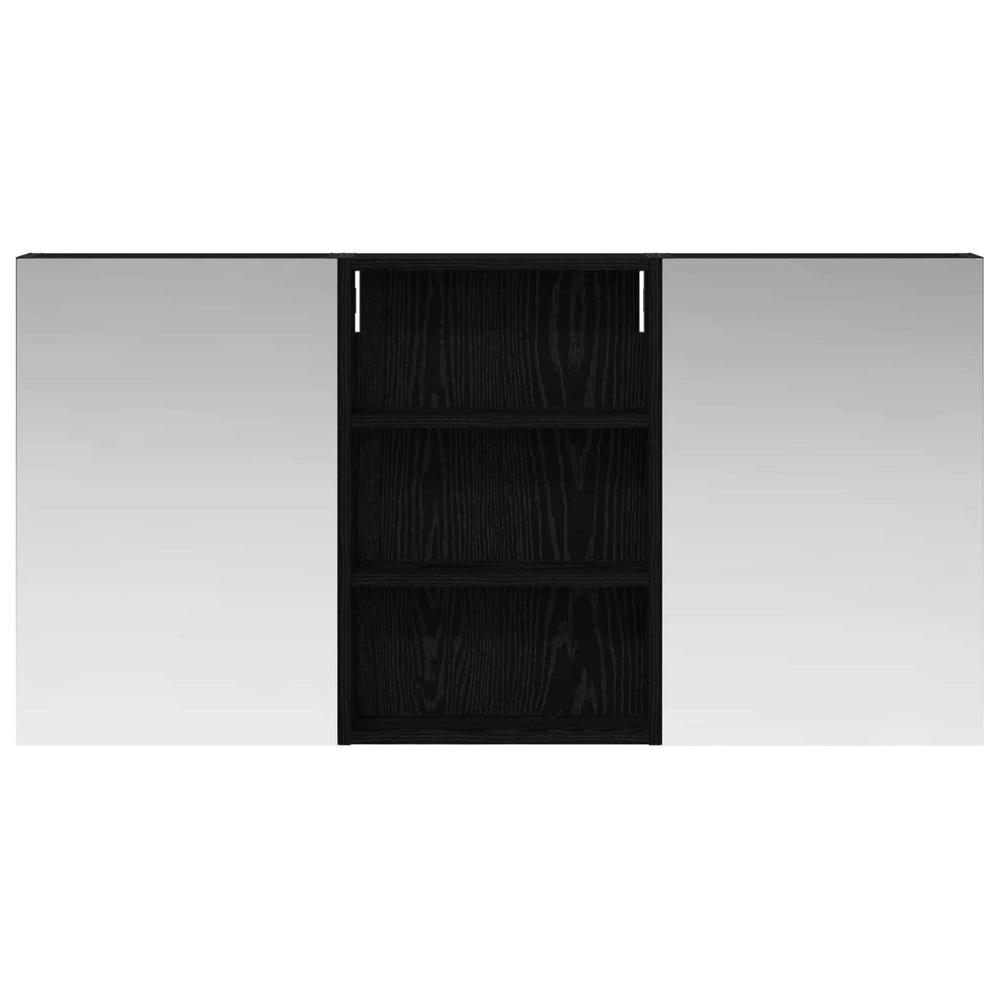 Baderomsskapsett 3 pcs 120 x 10,5 x 60,5 cm Konstruert tre