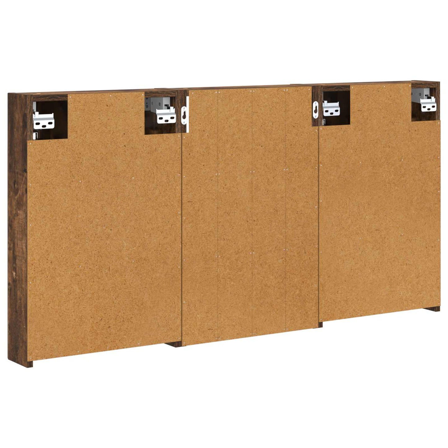 Baderomsskapsett 3 pcs 120 x 10,5 x 60,5 cm Konstruert tre