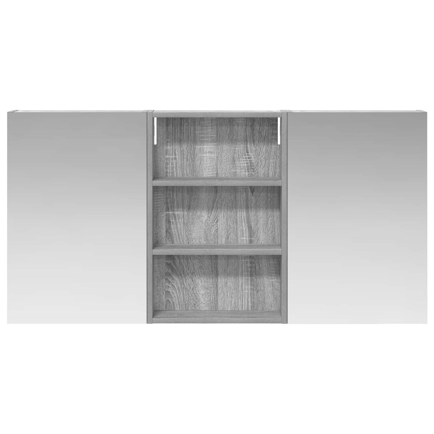 Baderomsskapsett 3 pcs 120 x 10,5 x 60,5 cm Konstruert tre