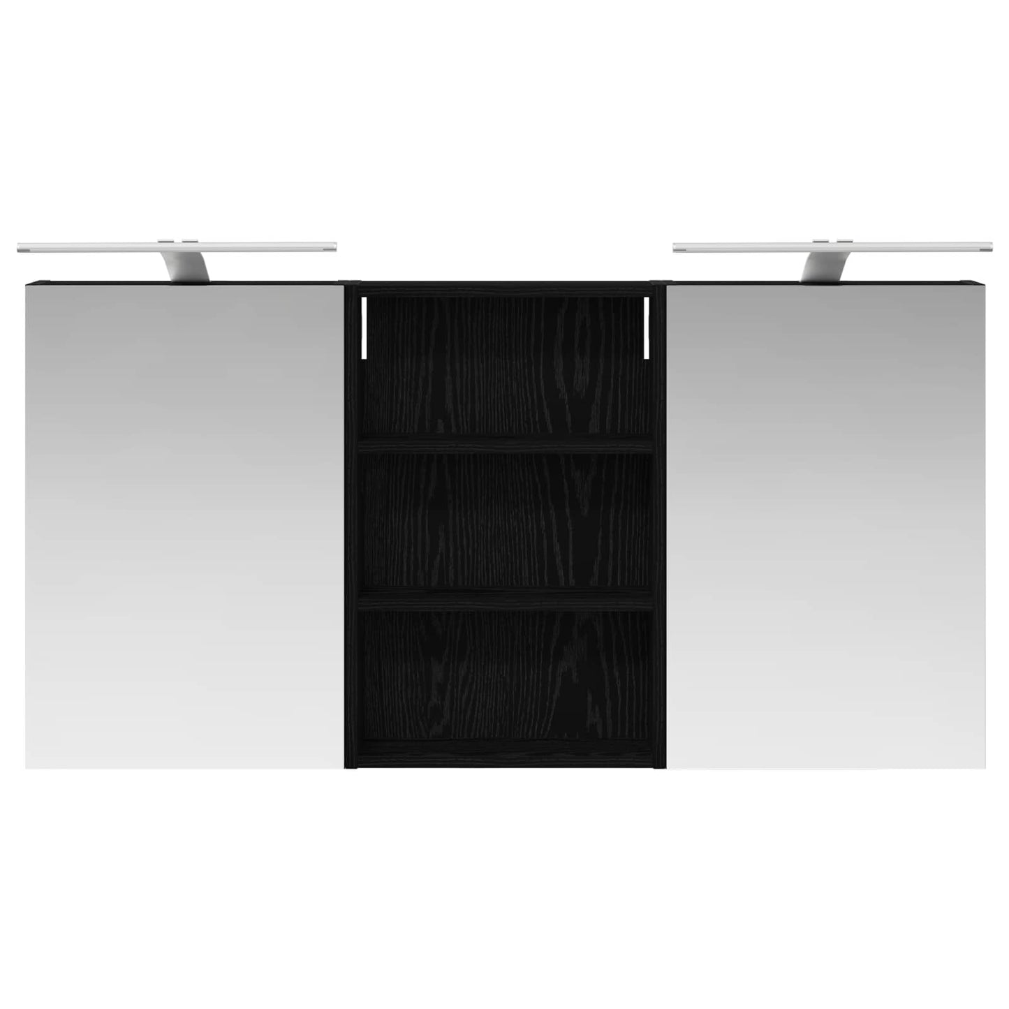 Baderomsskapsett 3 pcs 120 x 10,5 x 60,5 cm Konstruert tre
