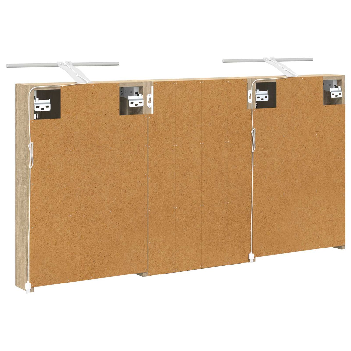 Baderomsskapsett 3 pcs 120 x 10,5 x 60,5 cm Konstruert tre
