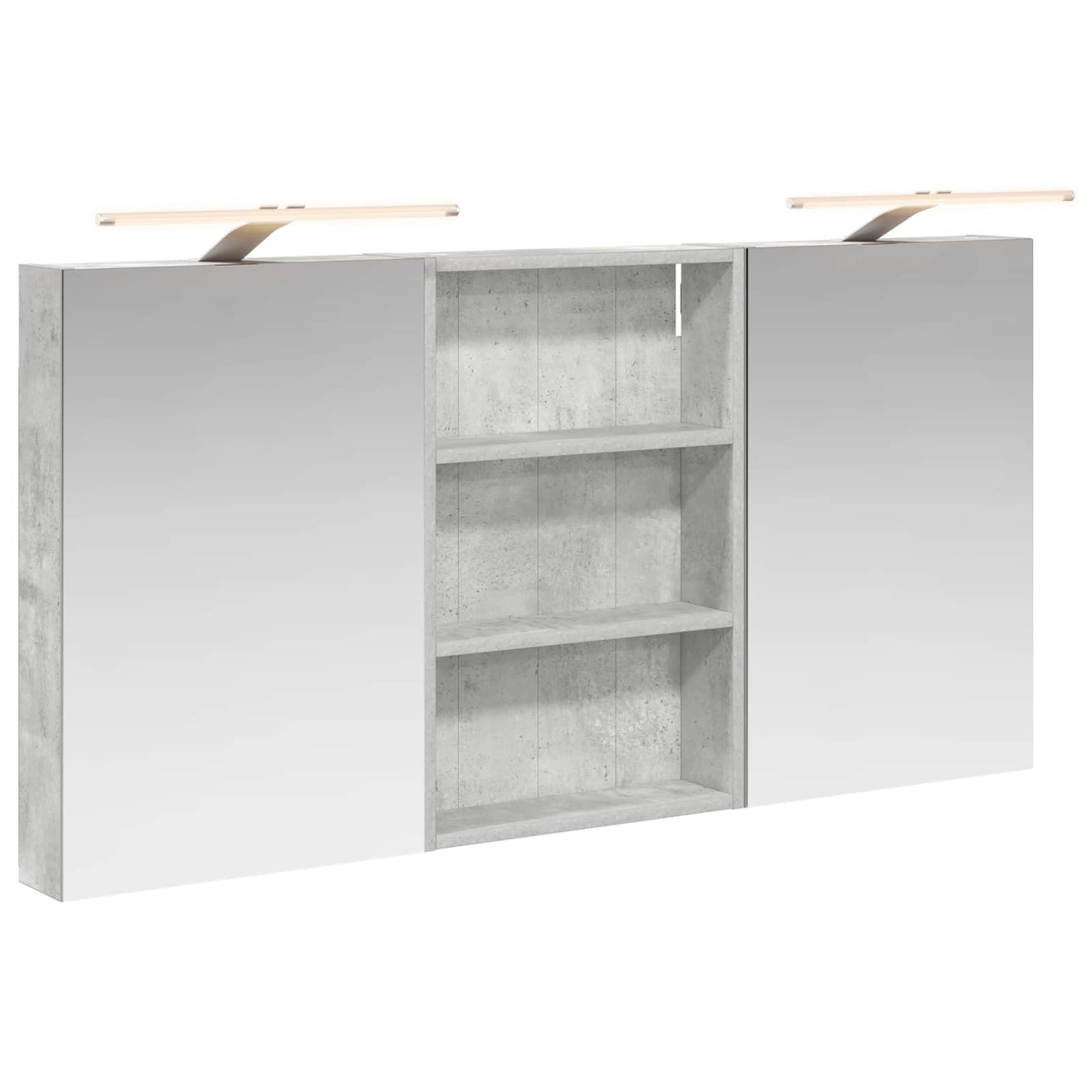 Baderomsskapsett 3 pcs 120 x 10,5 x 60,5 cm Konstruert tre